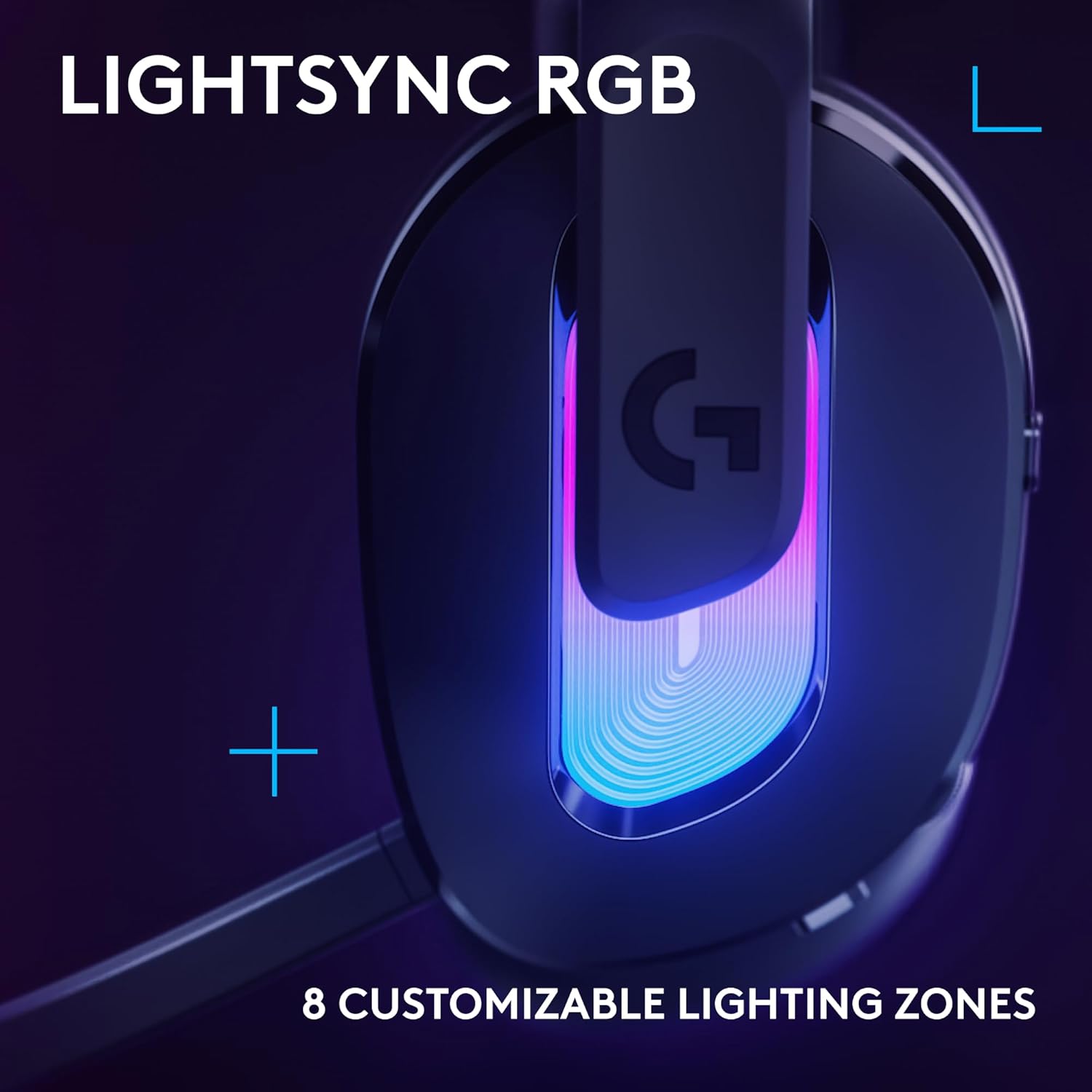 Logitech G522 Lightspeed Wireless Gaming Headset, Full-Band Mic, Advanced Audio, Tri-Connect (Lightspeed, Bluetooth, USB A to C), LIGHTSYNC RGB, for PC & Nintendo Switch/Switch 2 – Black
