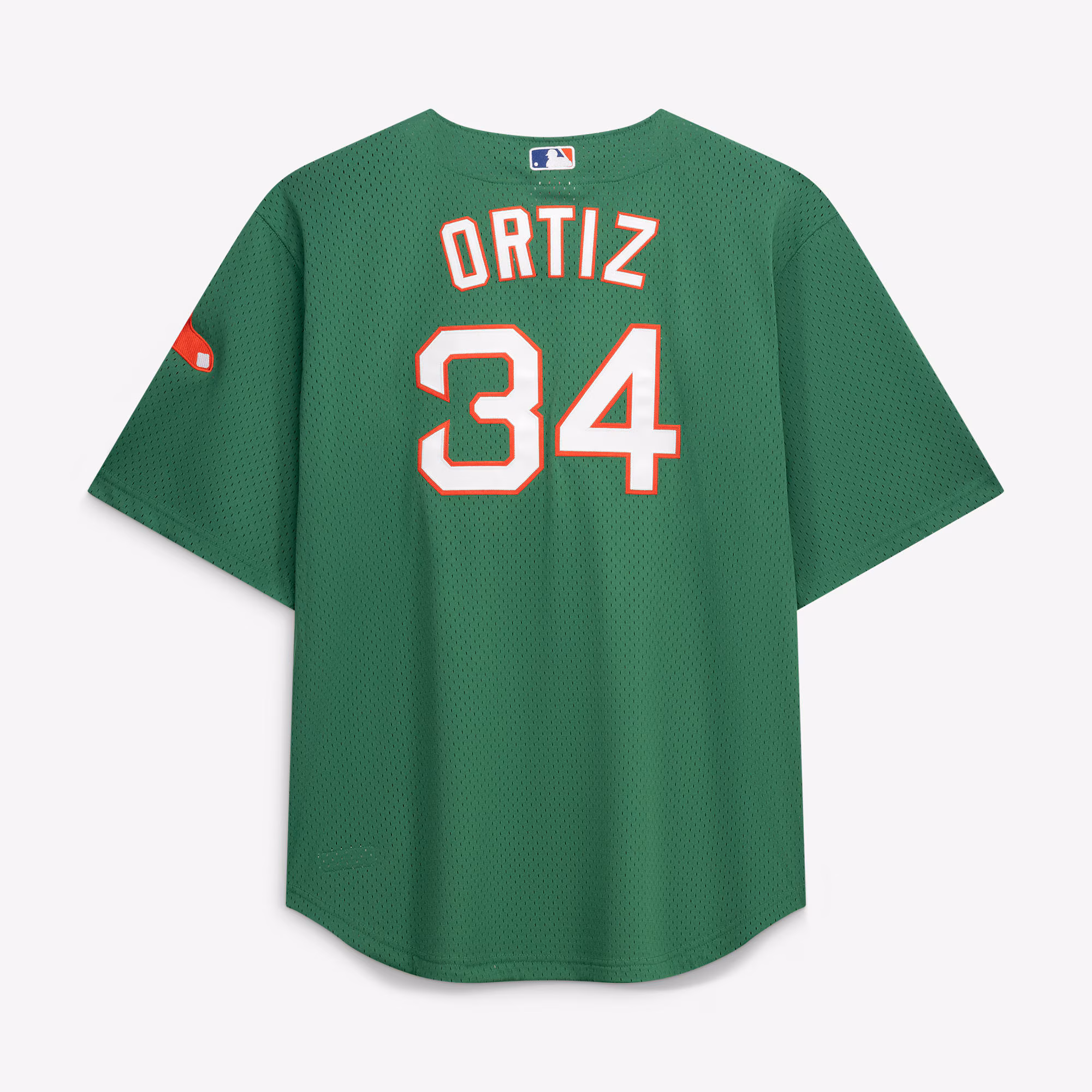 David Ortiz Boston Red Sox Mitchell & Ness Big & Tall Cooperstown Collection Mesh Batting Practice Jersey - Kelly Green