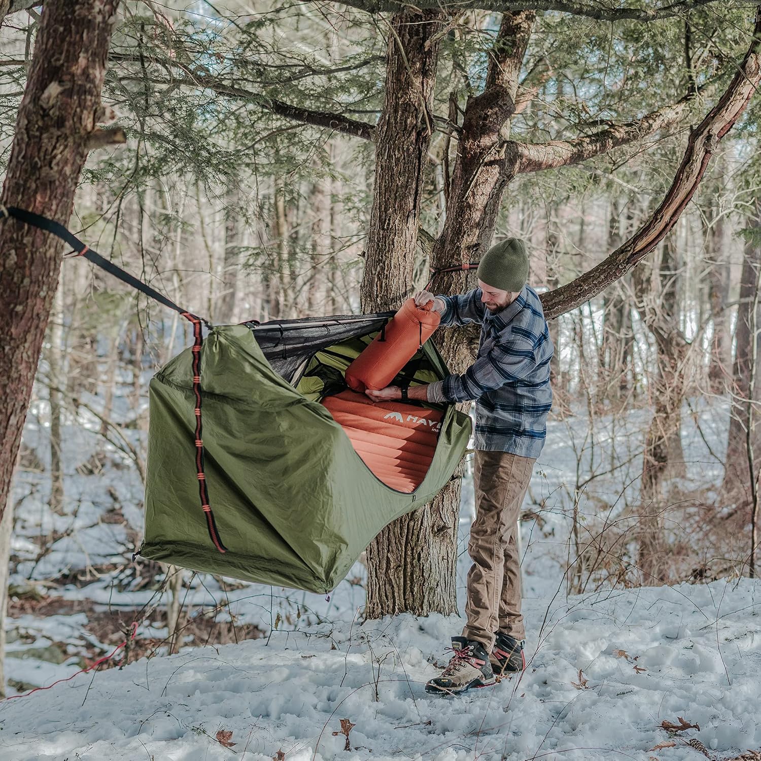 Haven Tents Lay Flat Hammock Tent - Waterproof Camping Hammock with Mosquito Net, Insulated Pad and Rainfly - Haven Tent, Haven XL, Haven Safari