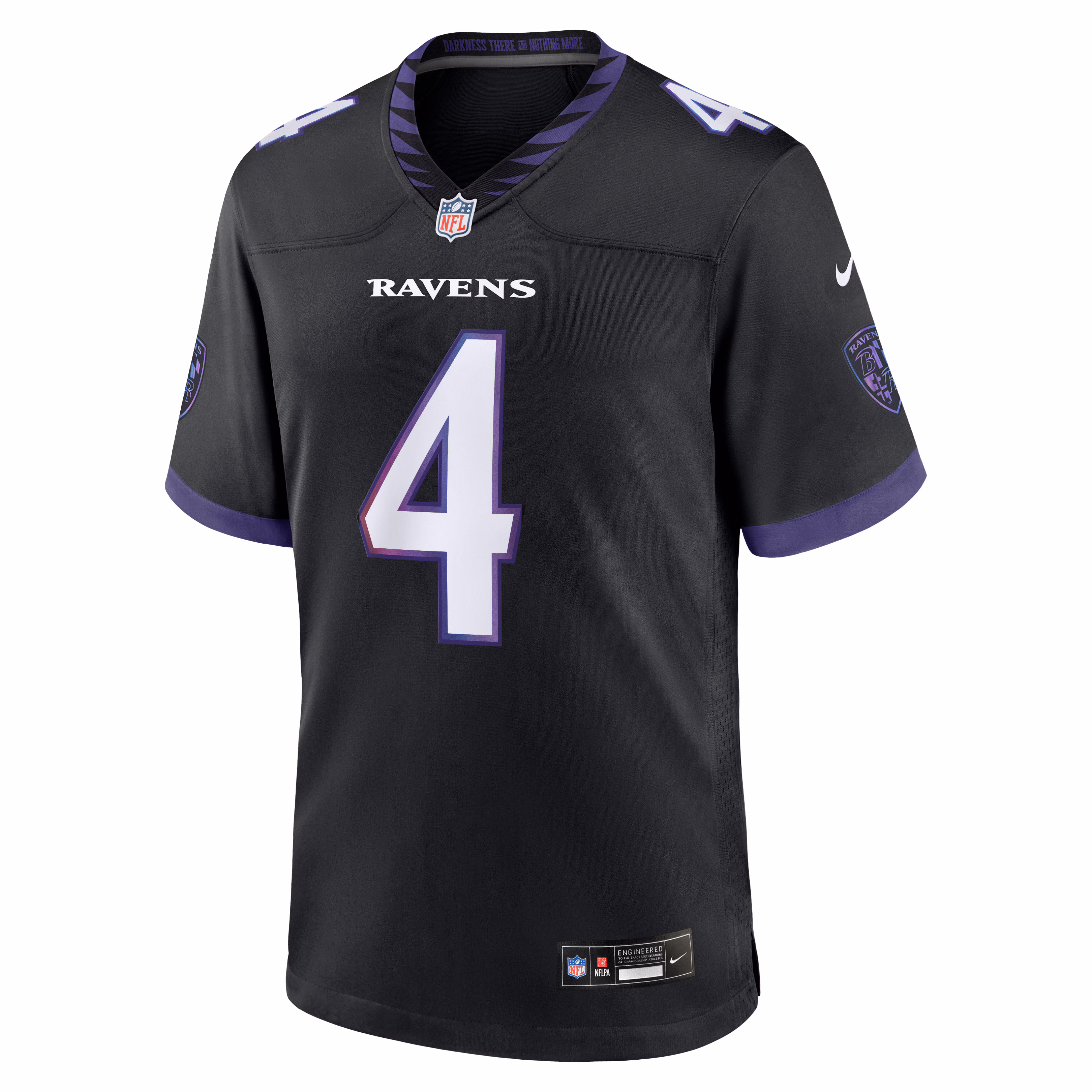 Zay Flowers Baltimore Ravens Nike Alternate Game Jersey - Black