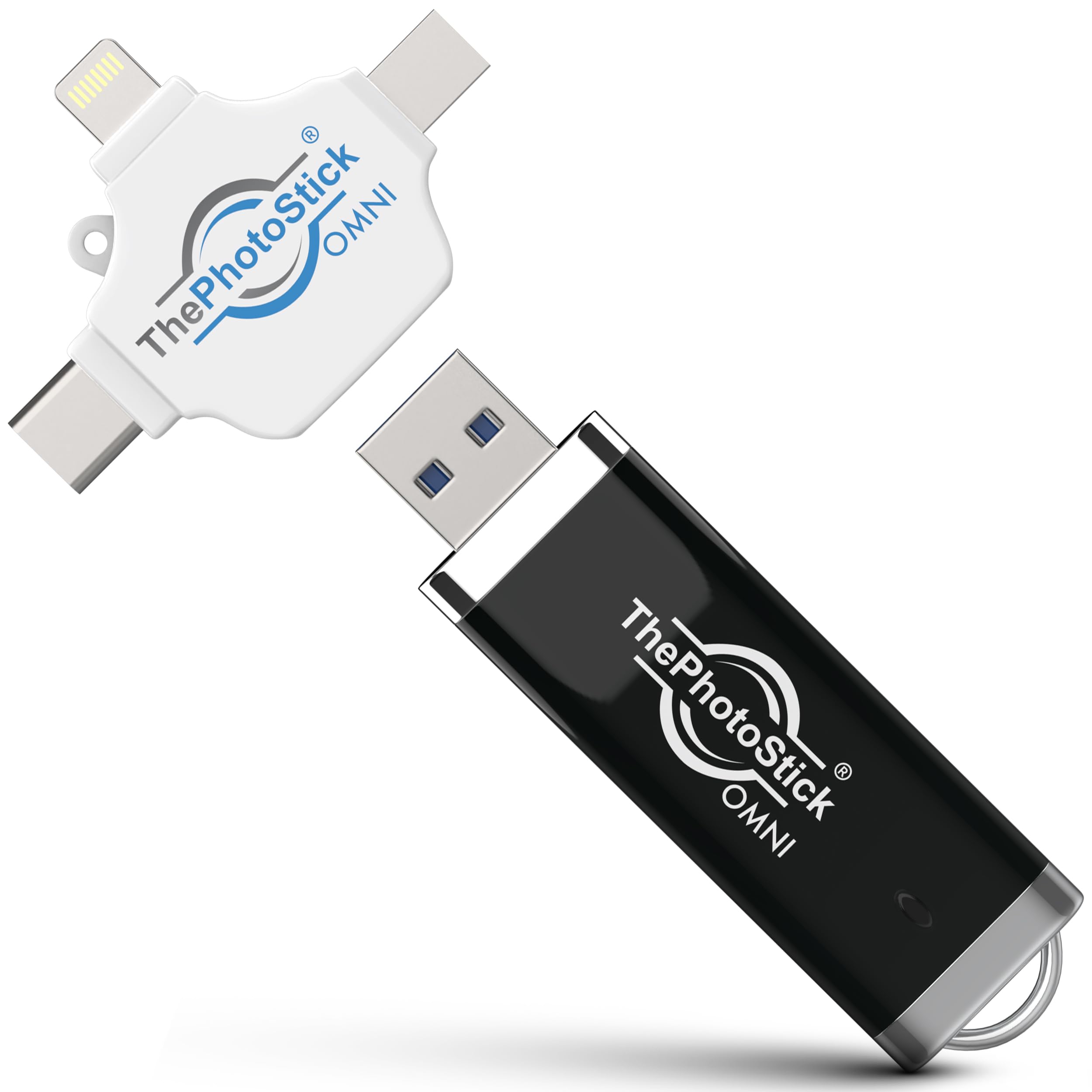 THEPHOTOSTICK Omni 128GB USB Flash Drive - Multiport Backup & Transfer
