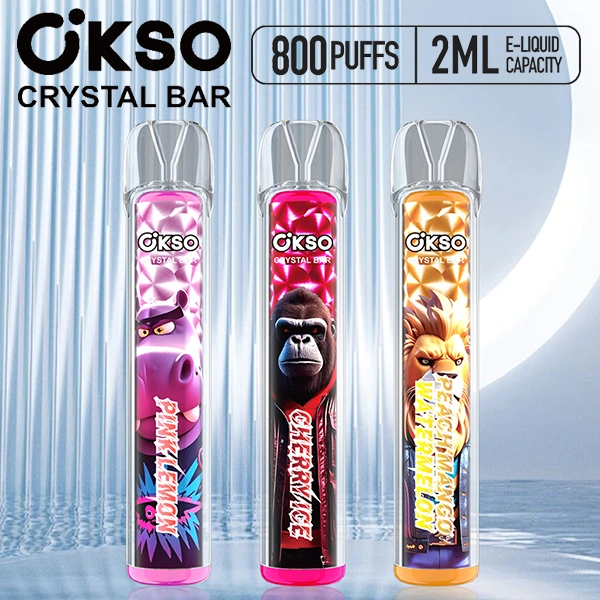 OKSO Crystal Bar 800 Disposable E-cigarettes Puffs 800 Vape Box Handy Vape