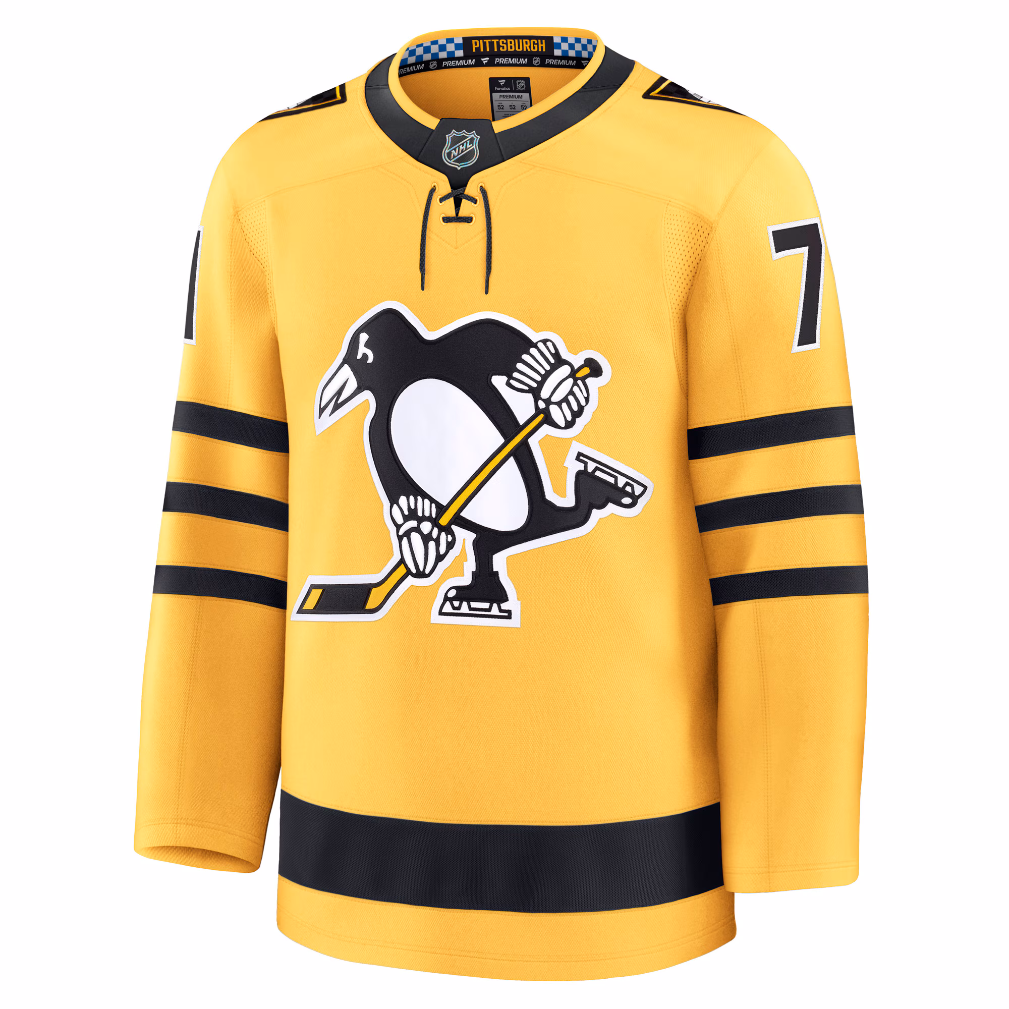 Evgeni Malkin Pittsburgh Penguins Fanatics Alternate Premium Player Jersey - Gold