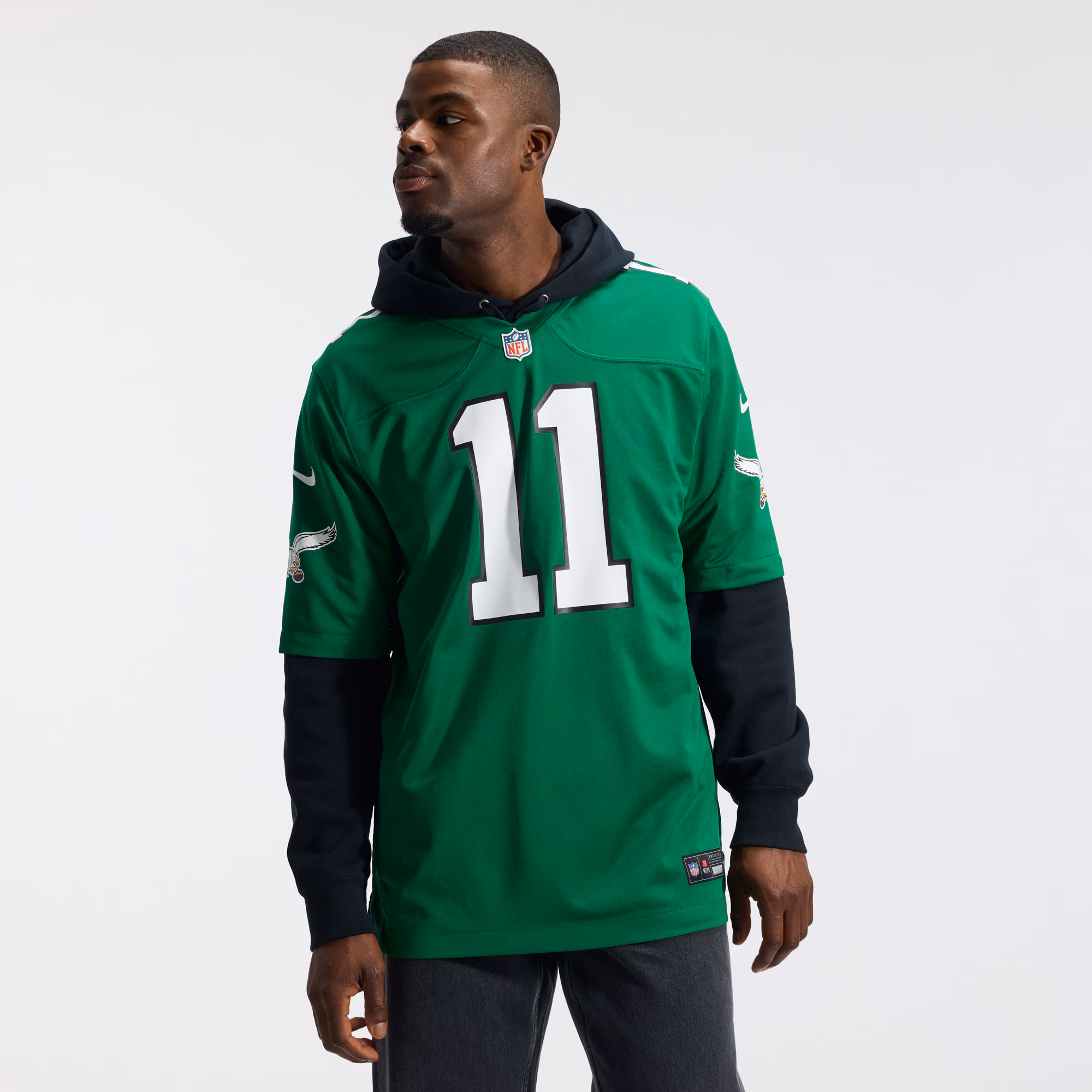 A.J. Brown Philadelphia Eagles Nike Alternate Game Player Jersey - Kelly Green
