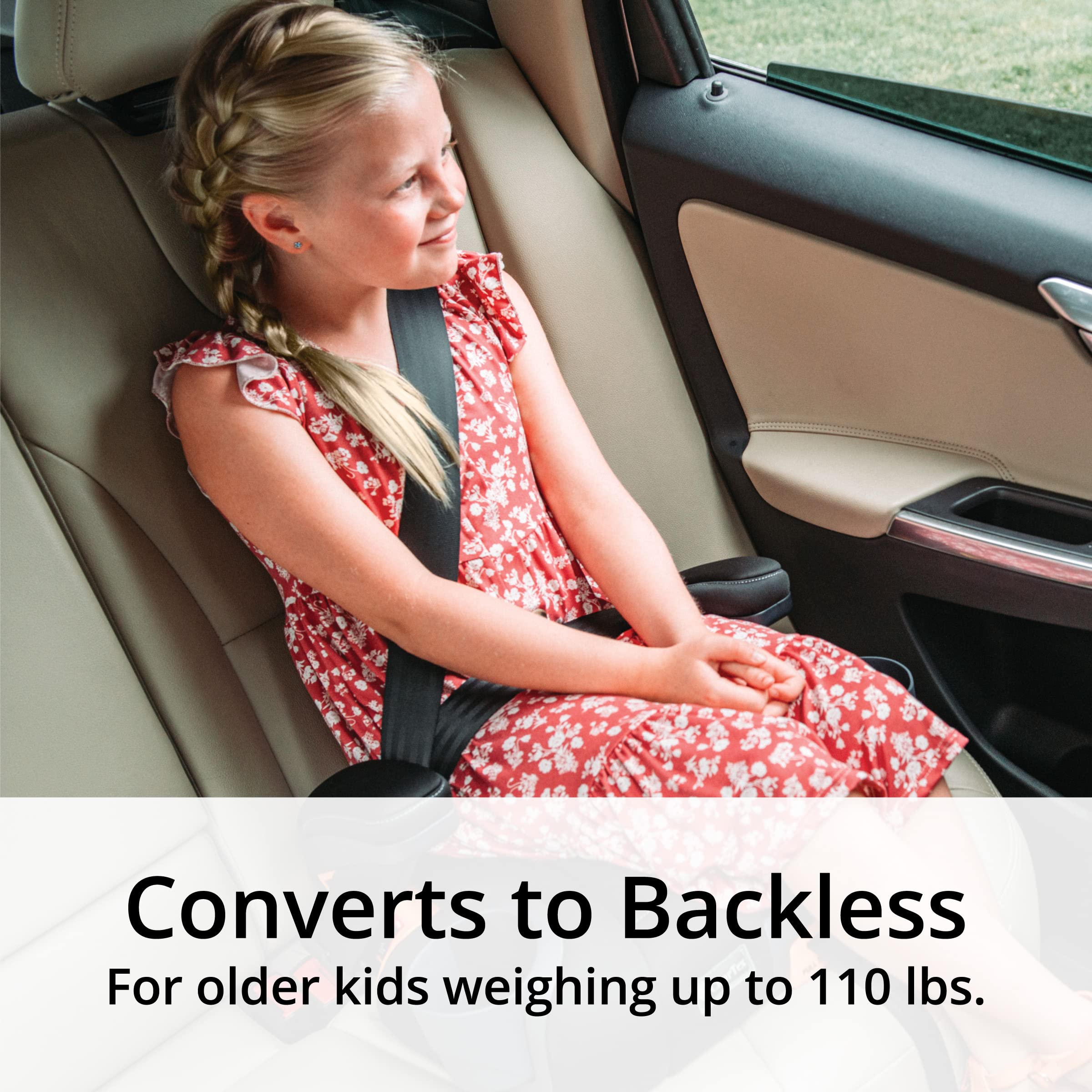 CHICCO KidFit ClearTex Plus 2-in-1 Booster Car Seat, Lilac