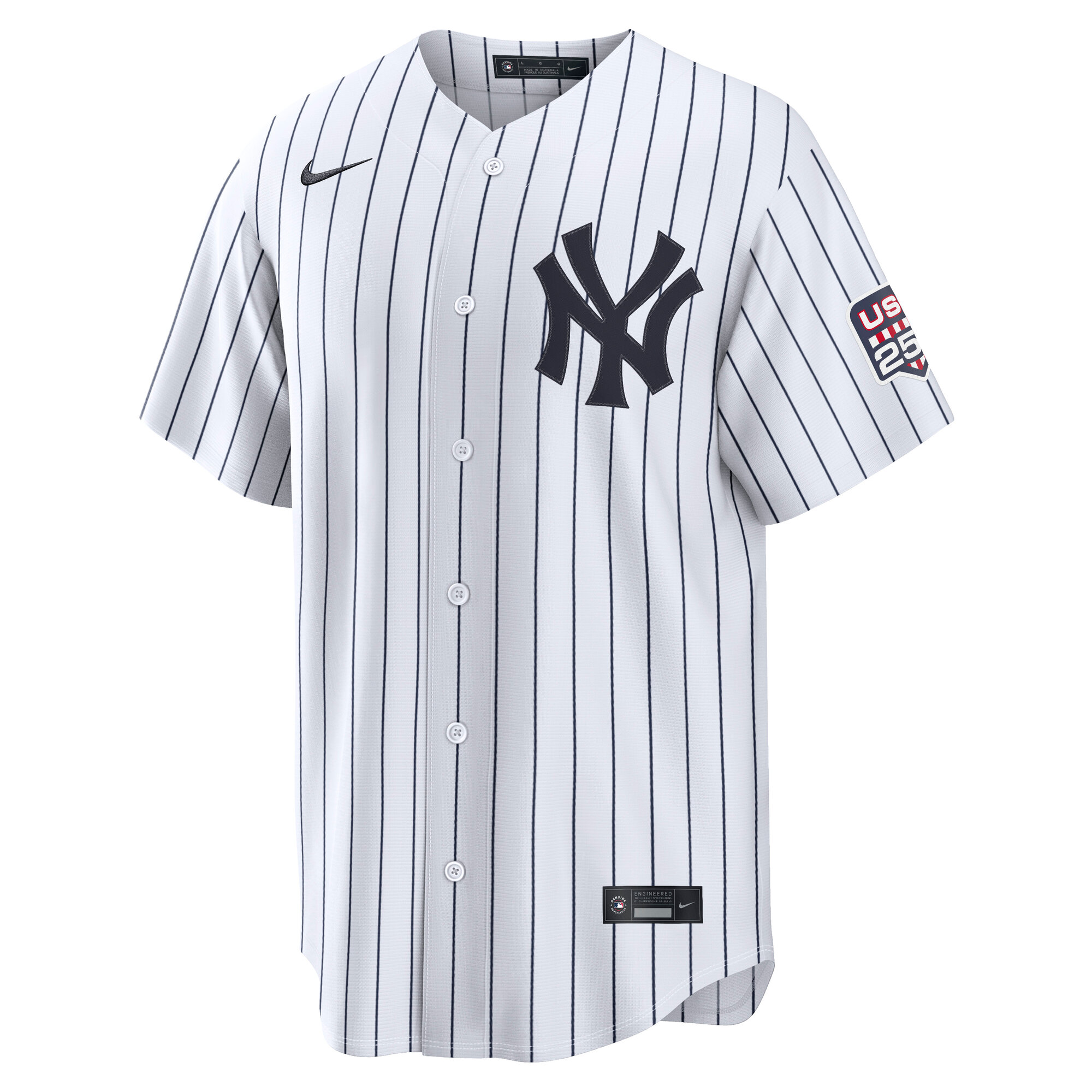 Fourth of July New York Yankees Aaron Judge Nike White USA 250 Stadium Jersey