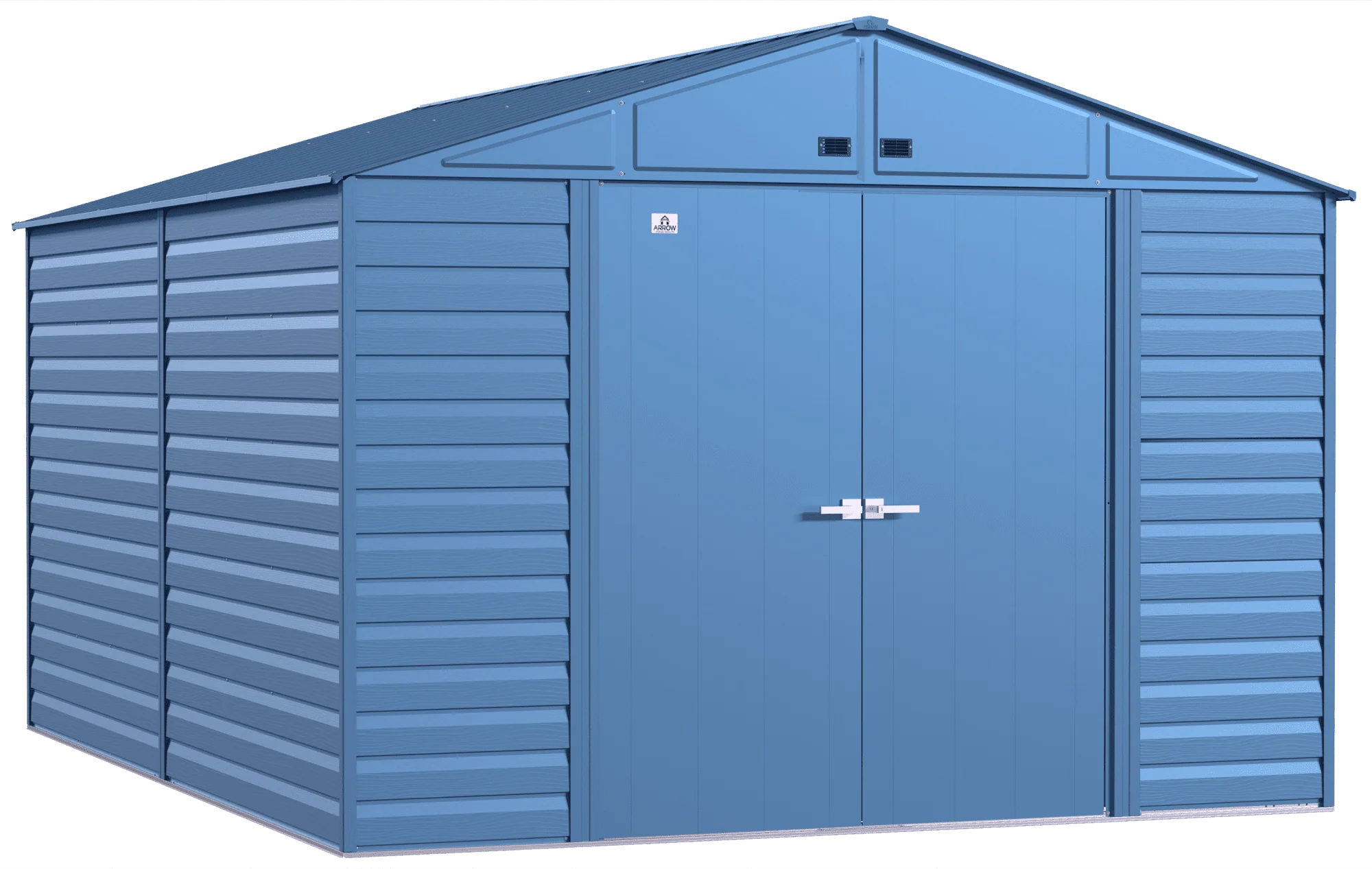Arrow Select Steel Storage Shed, 10x14, Blue Grey