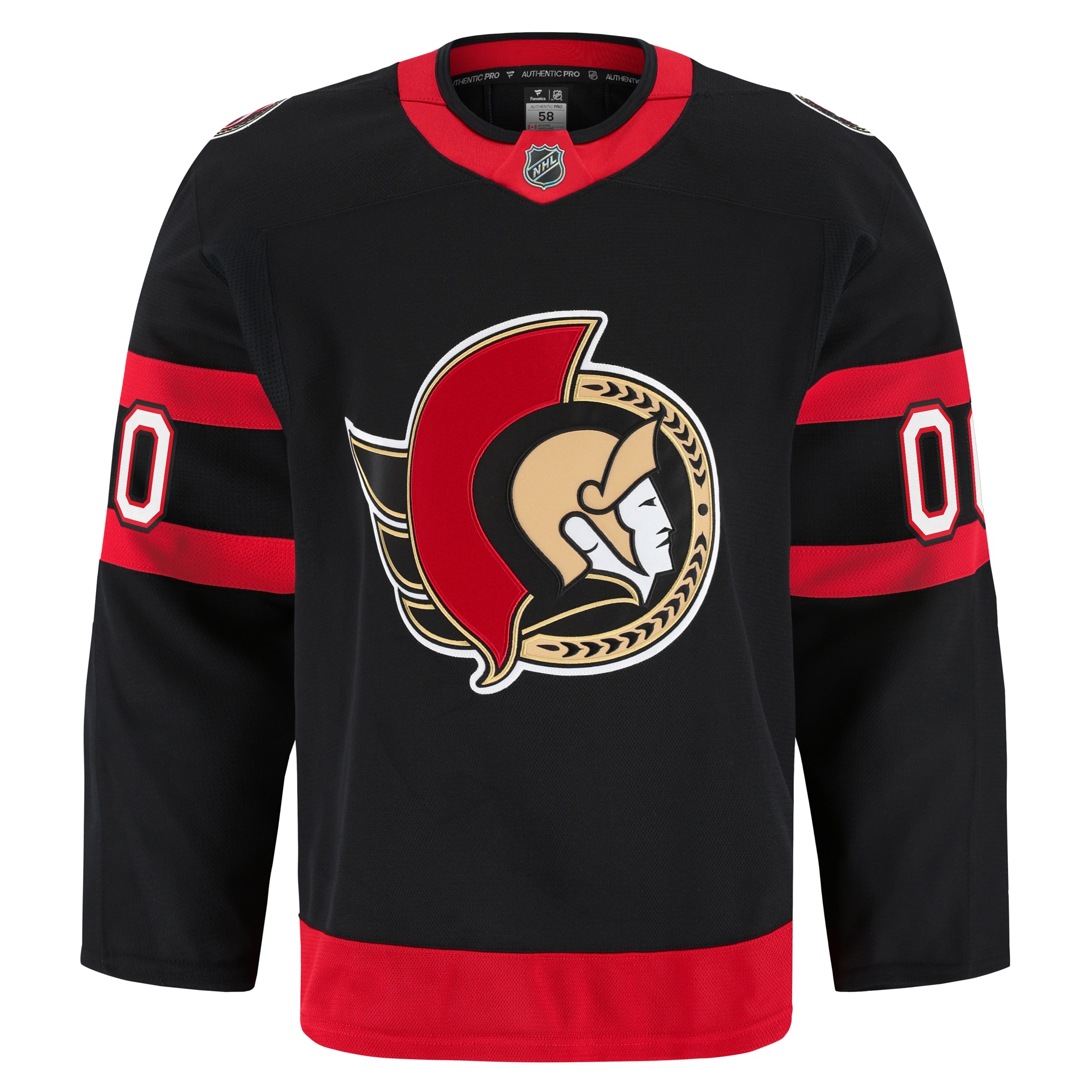 Ottawa Senators Fanatics Home Authentic Pro Custom Jersey - Black