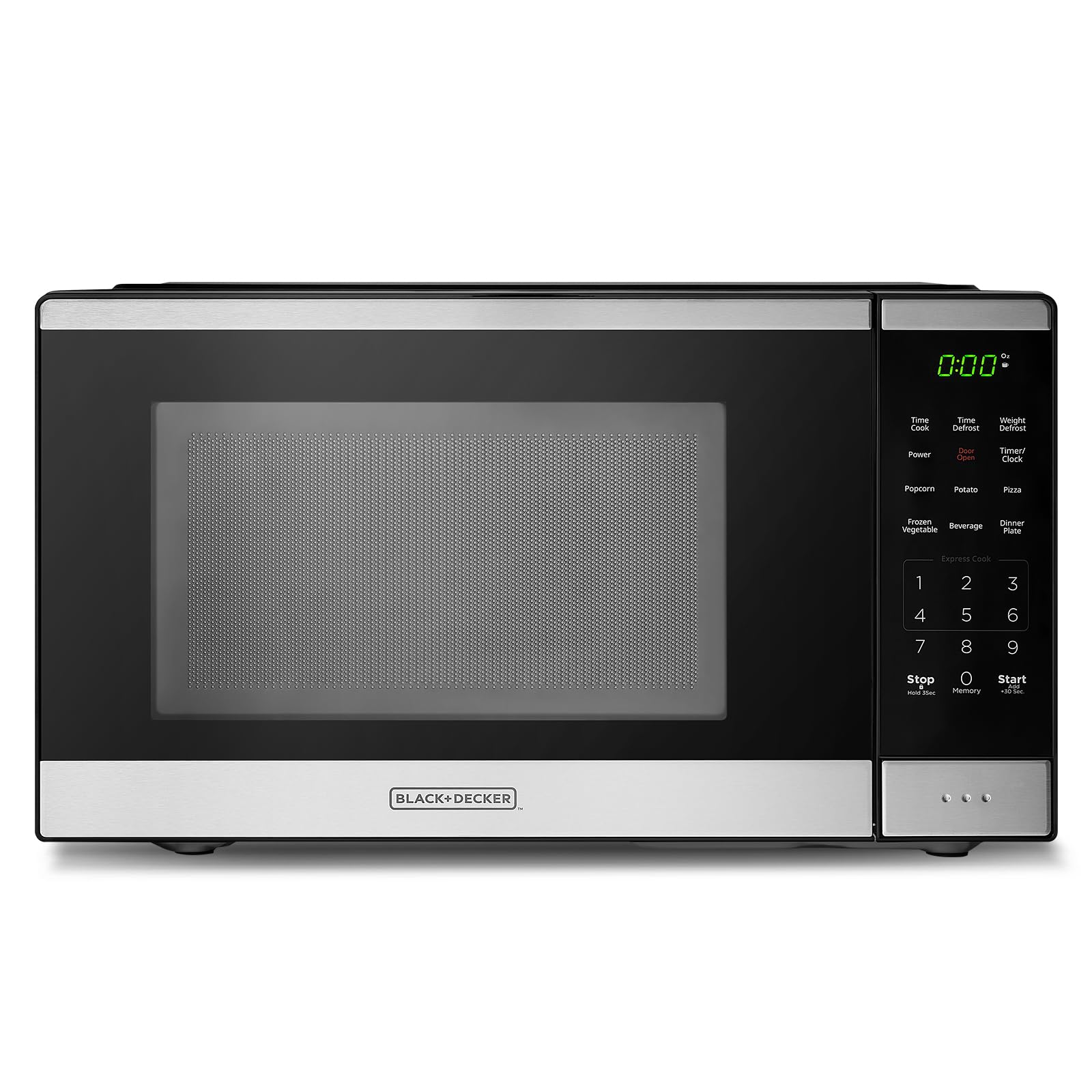 BLACK+DECKER Countertop Microwave Oven 0.9 Cu Ft with Auto Menus