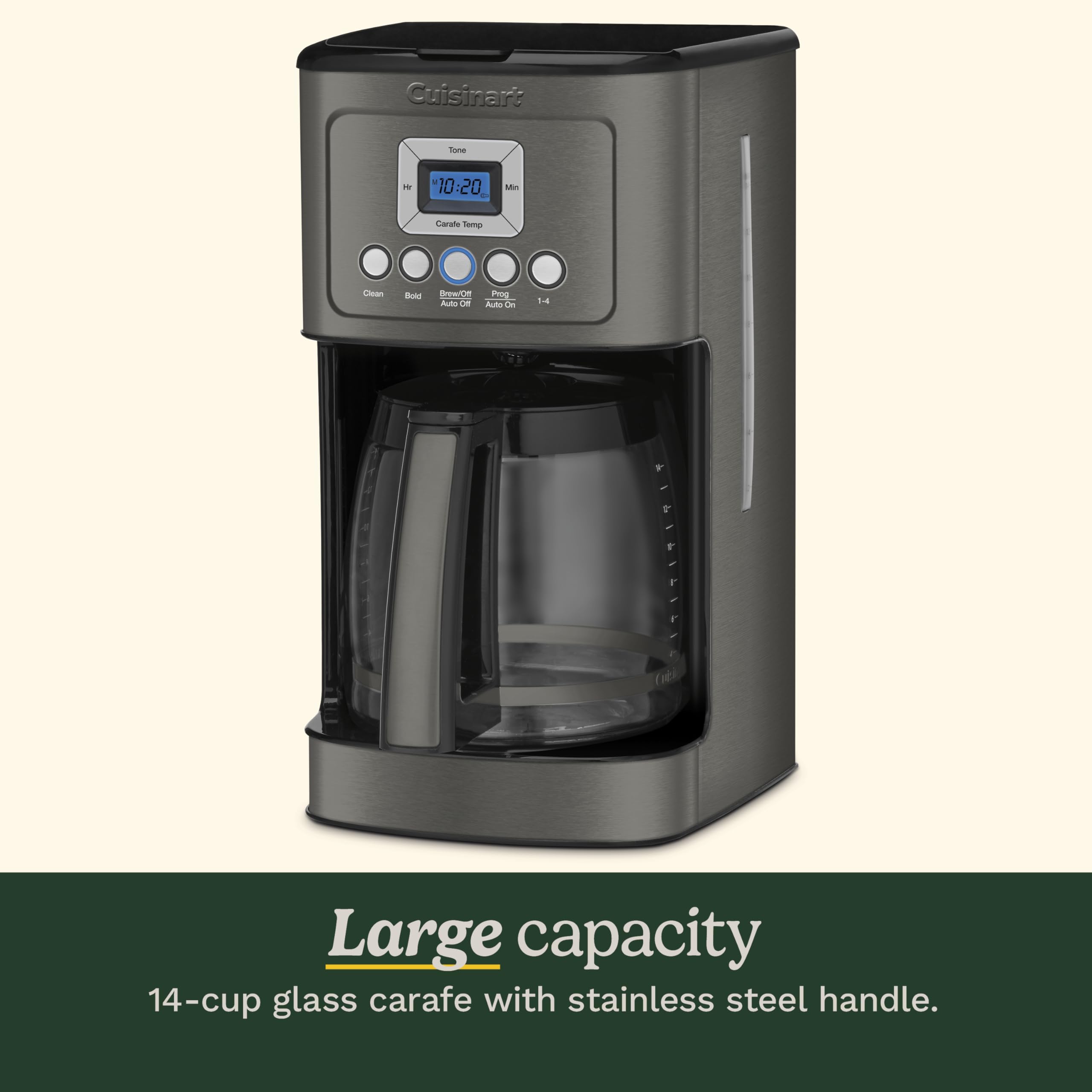 CUISINART 14-Cup Programmable Coffee Maker with Brew Strength