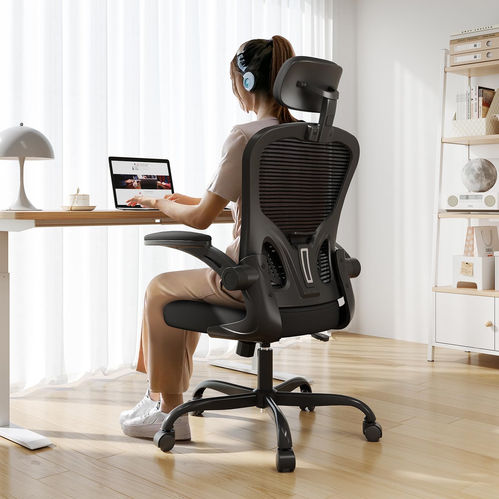 SYNORLA Ergonomic Desk Chair - 330LBS Capacity, High Back