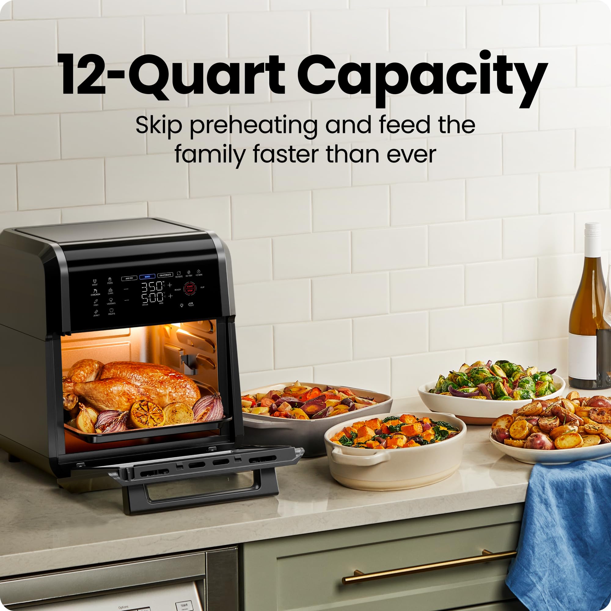 CHEFMAN 12-Quart 5-in-1 Digital Air Fryer Oven with Touchscreen