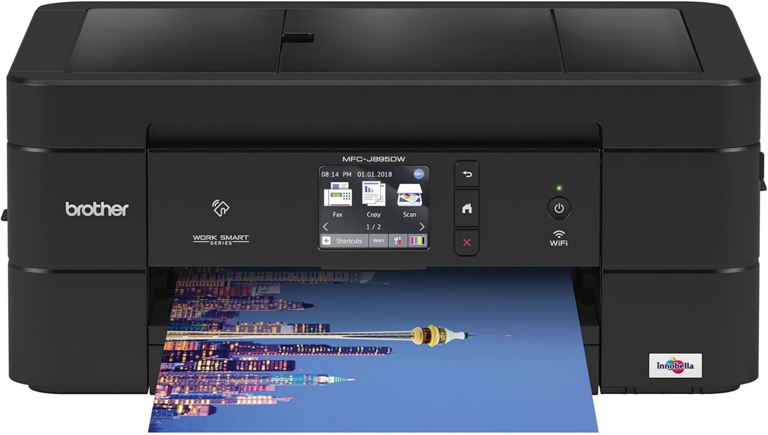 Brother Wireless All-In-One Inkjet Printer, MFC-J895DW, Multi-Function Color , Duplex Printing, NFC One Touch to Connect Mobile Printing, Amazon Dash Replenishment Enabled