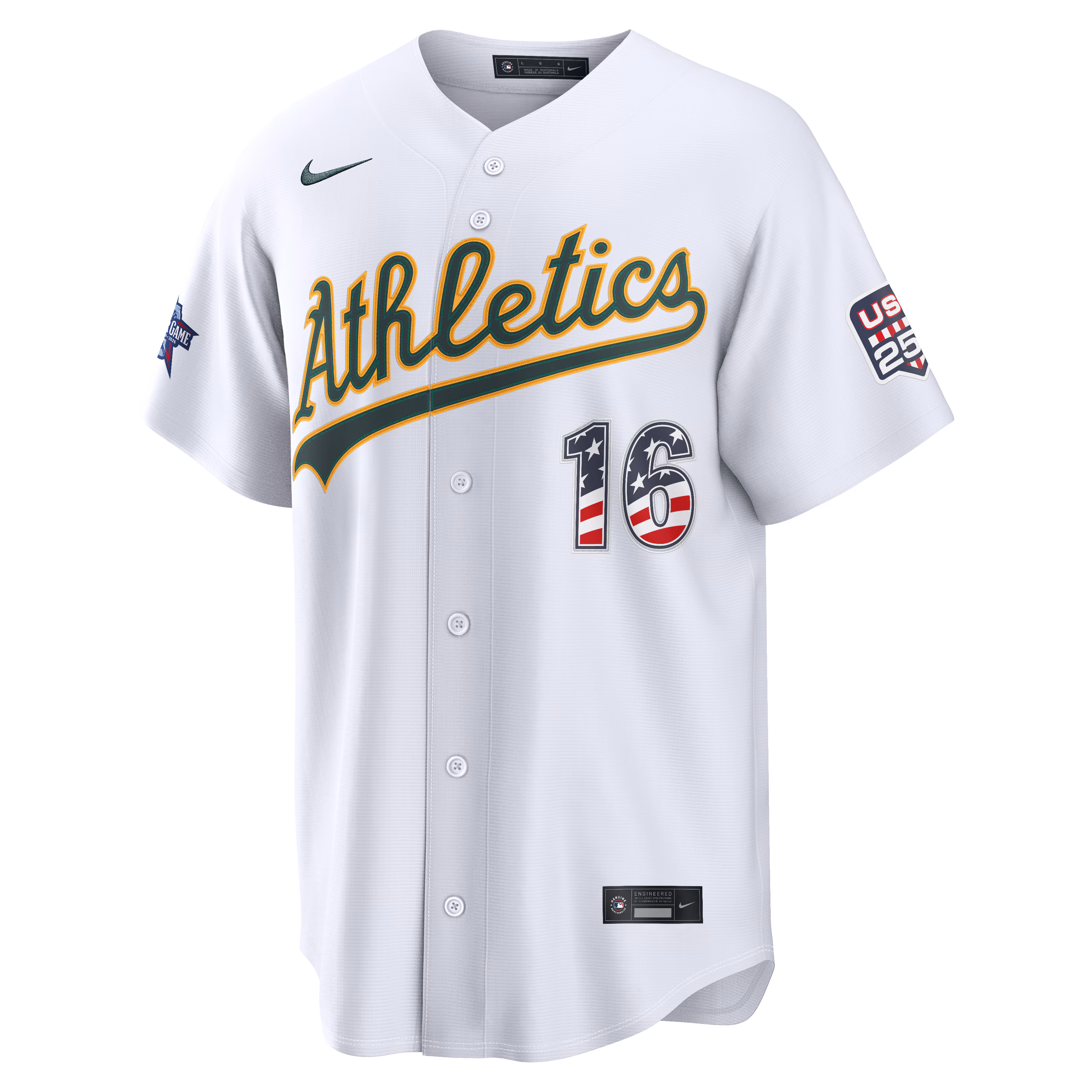 2026 All-Star Edition Stars & Stripes Athletics Nick Kurtz Nike White Stadium Jersey