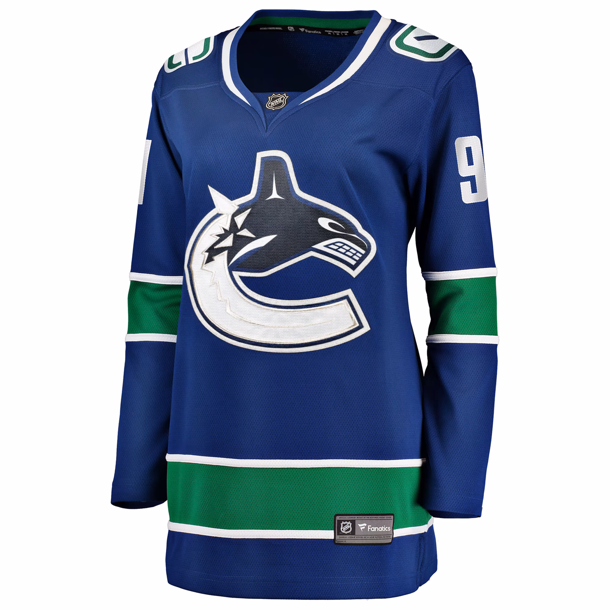 Evander Kane Vancouver Canucks Fanatics Women's Home Breakaway Player Jersey - Blue