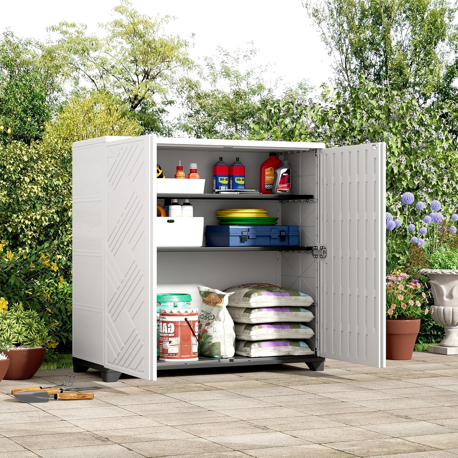 ZZM Indoor/Outdoor Storage Cabinet Waterproof, 34