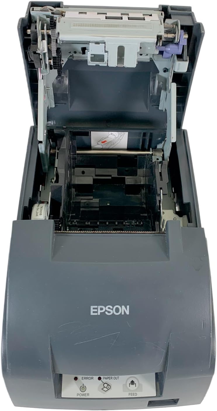 Epson TM-U220B M188B Dot Matrix POS Receipt Printer LAN USB Bundle with AC Adapter (Renewed)
