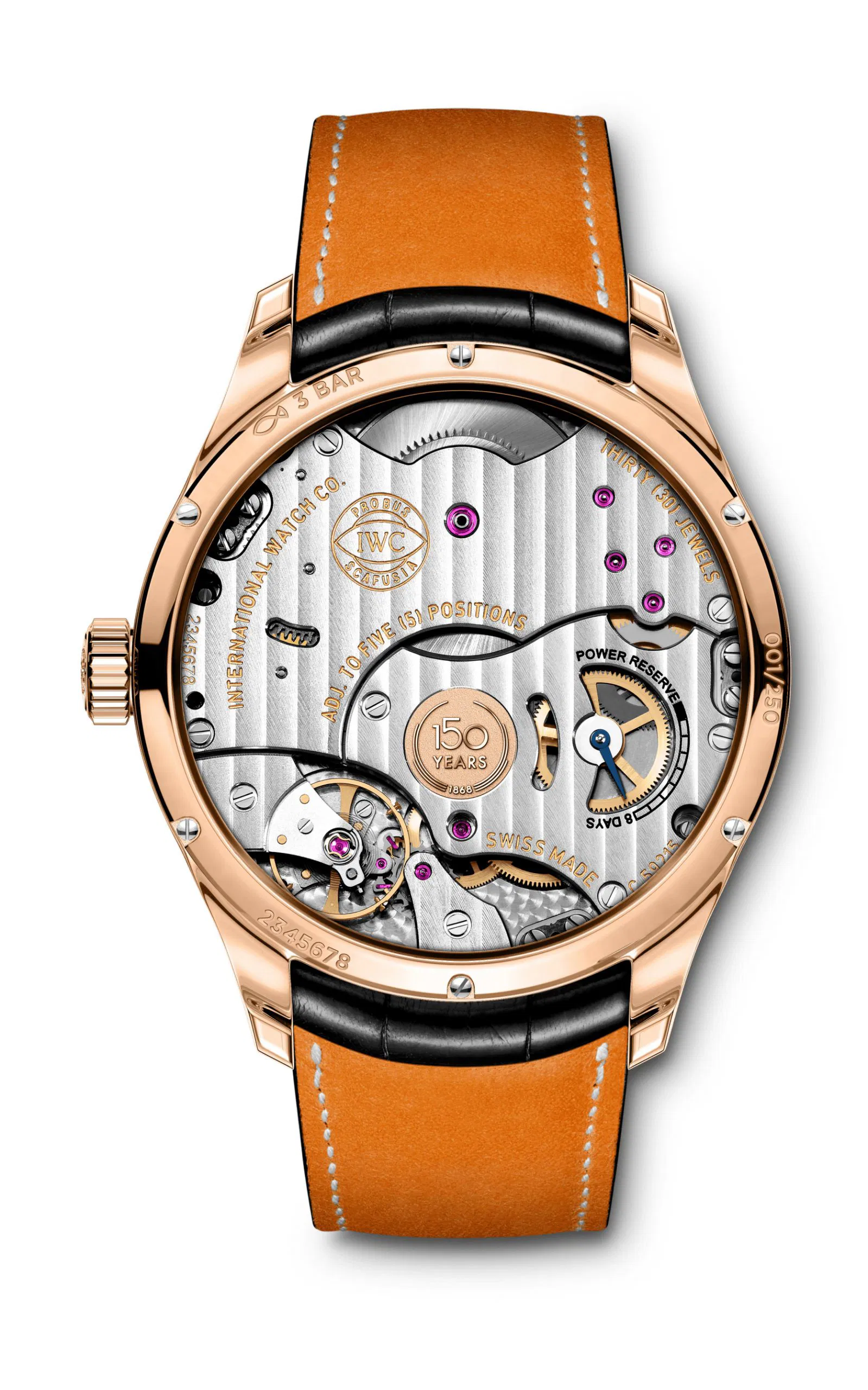 Portugieser hand wound eight days edition 150 years iw510211