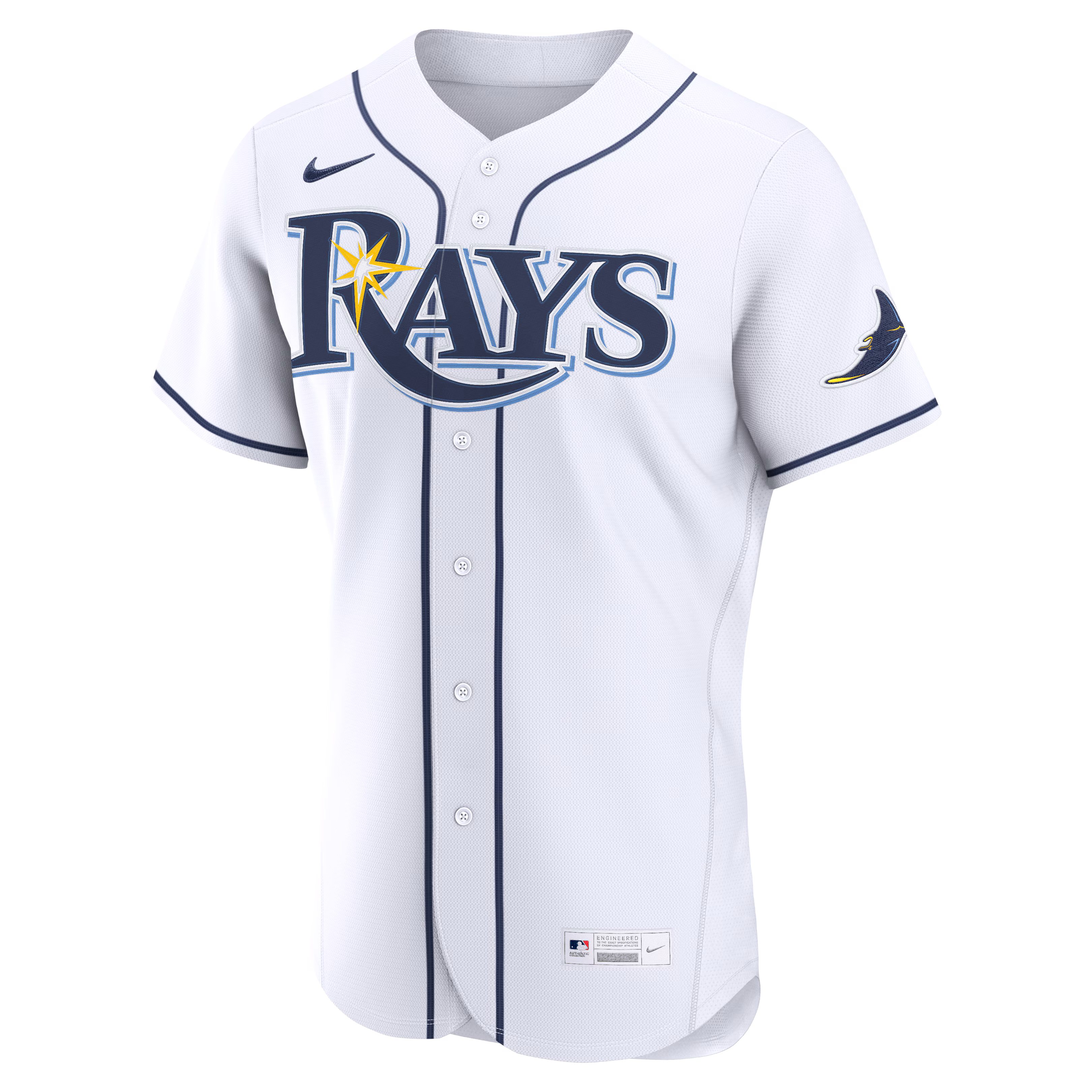 Tampa Bay Rays Nike Home Authentic Custom Jersey - White