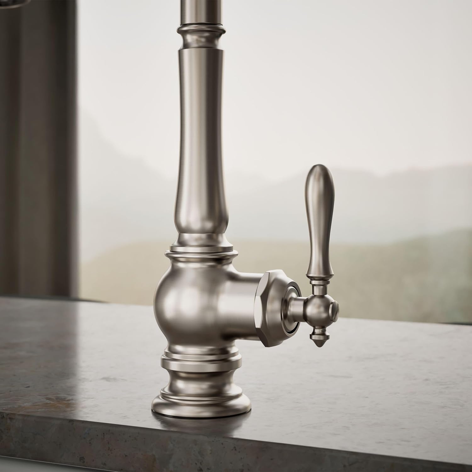 KOHLER K-99259-VS Artifacts Kitchen Sink Faucet, 17.63 x 4.31 x 8.50 Inches, Vibrant Stainless