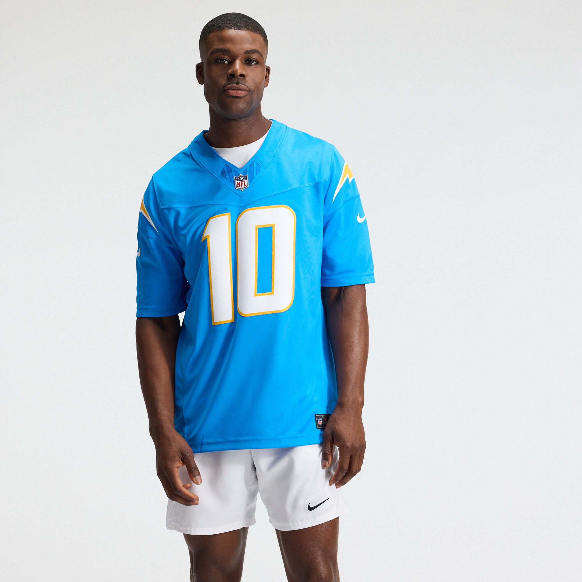Justin Herbert Los Angeles Chargers Nike Vapor F.U.S.E. Stitched Limited Jersey - Powder Blue