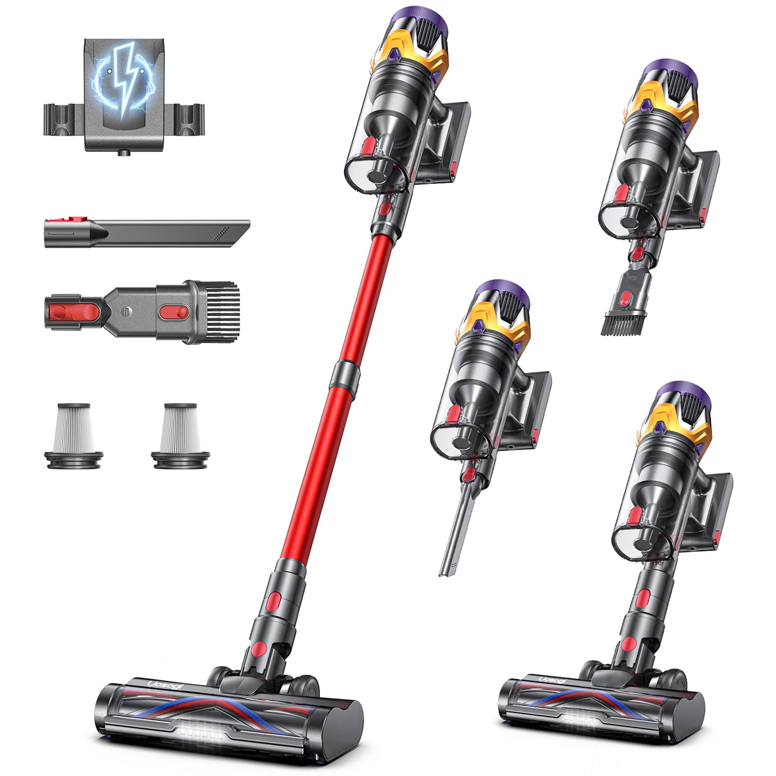 UOSOGI Cordless Vacuum Cleaner 55KPA 650W 70Mins Hurricane Mode