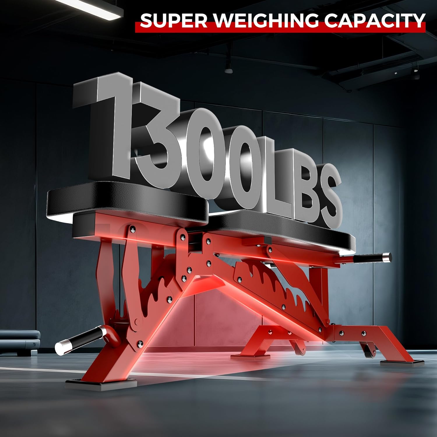Weight Bench, Adjustable Workout Bench for Home Gym Full Body Workout, 1300LBS Weight Capacity Bench Press, Flat/Incline Bench with 33