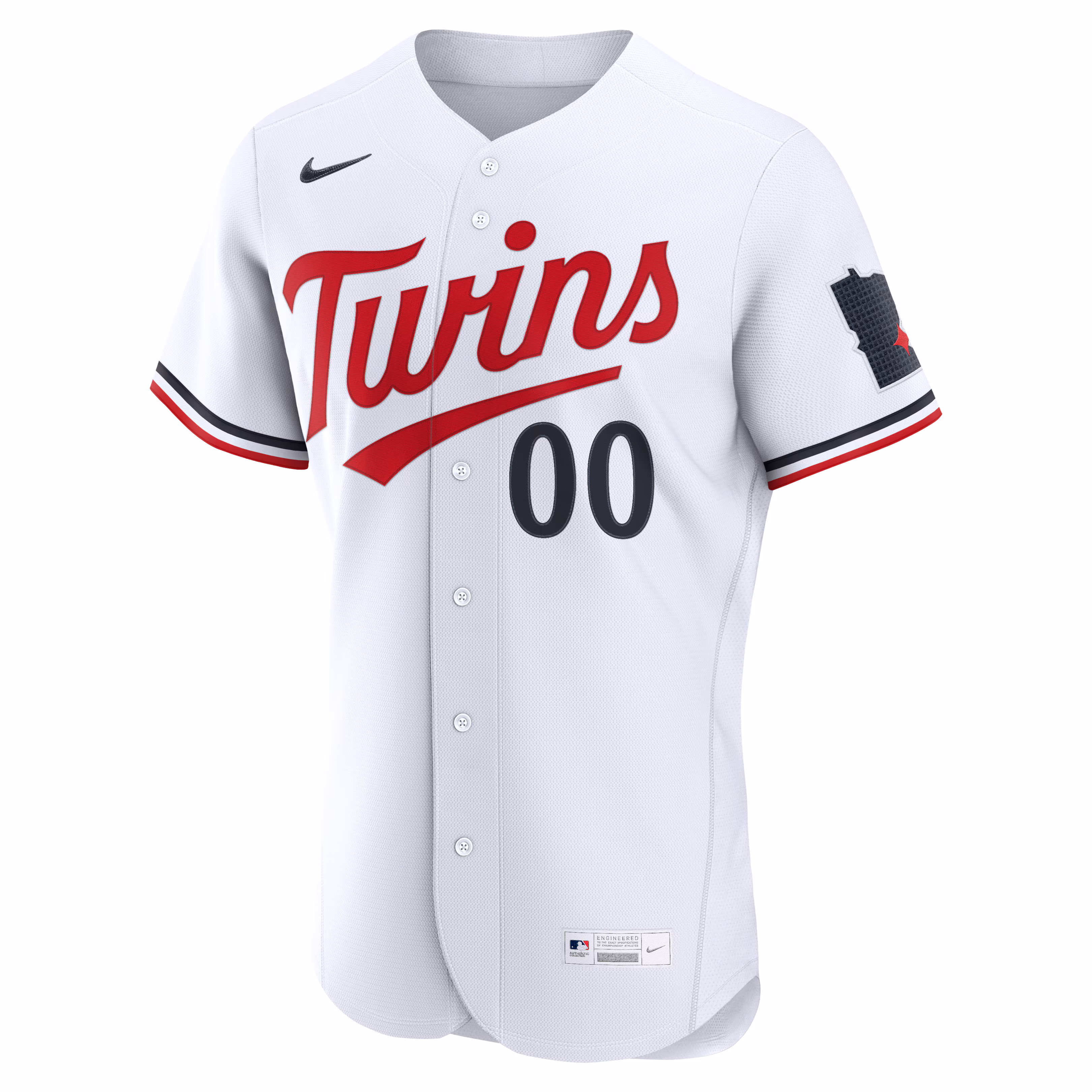 Minnesota Twins Nike Home Authentic Custom Jersey - White