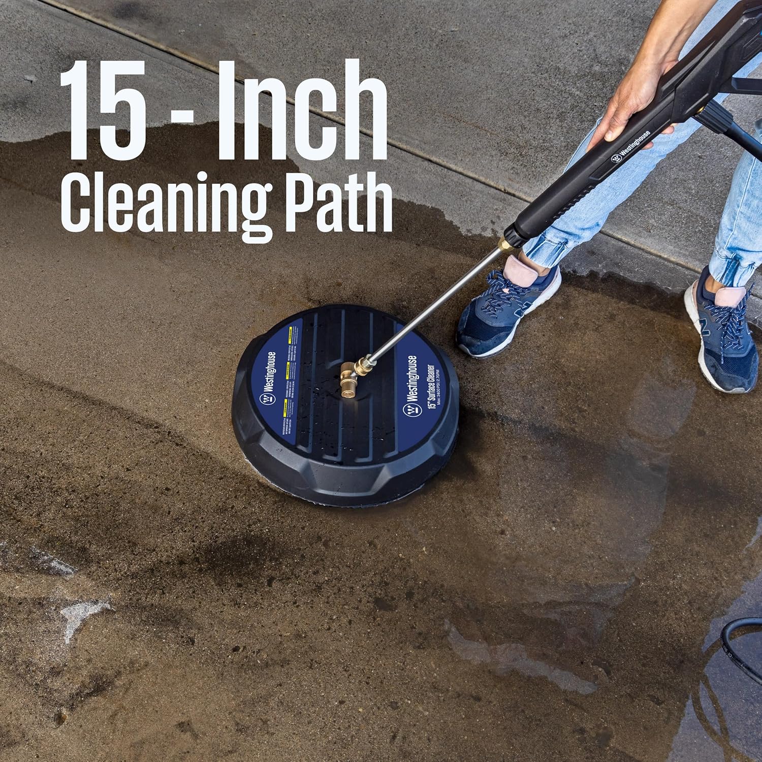 Westinghouse Electric Pressure Washer Bundle with 3400 PSI 2 GPM Washer and 15
