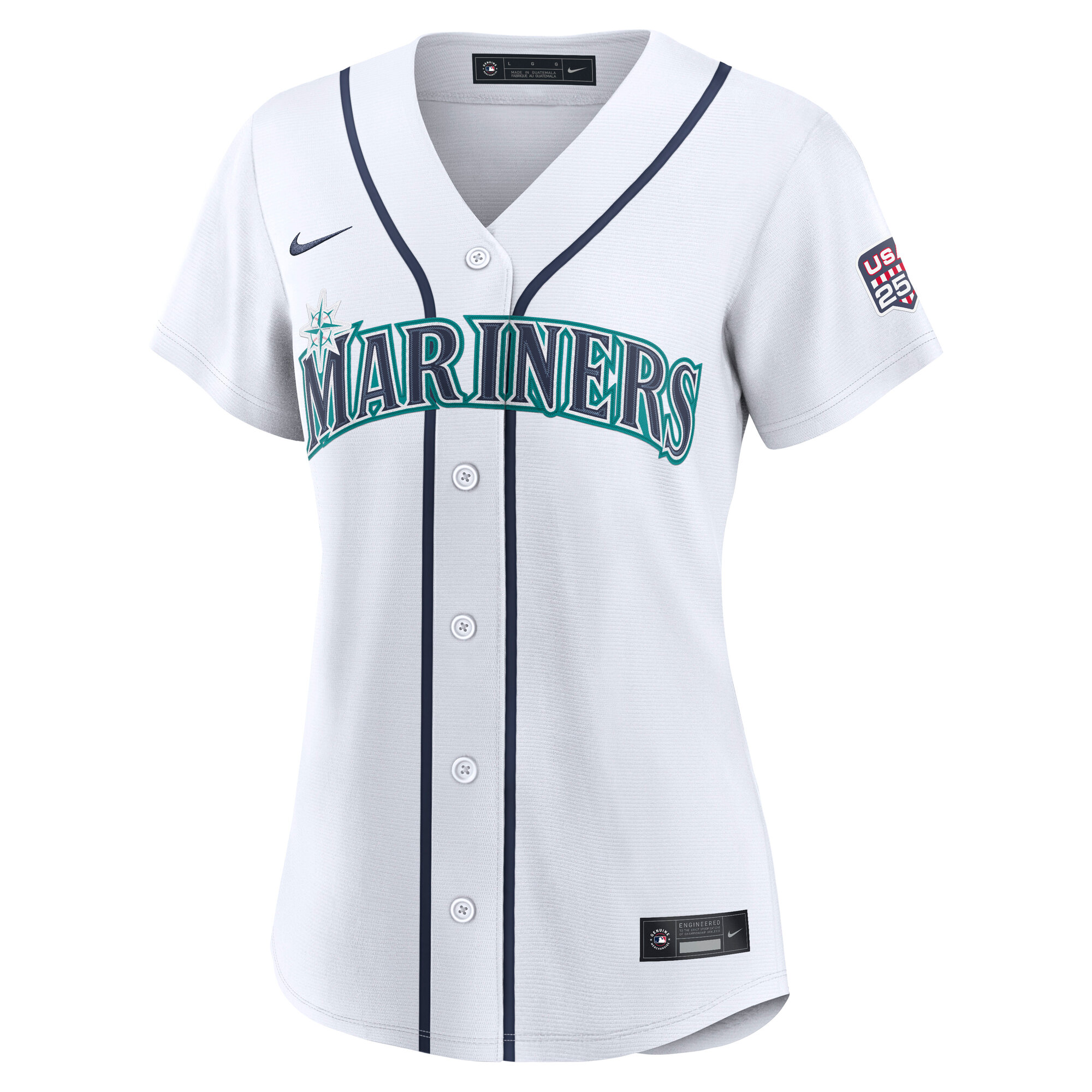 Fourth of July Women's Seattle Mariners Josh Naylor Nike White USA 250 Stadium Jersey