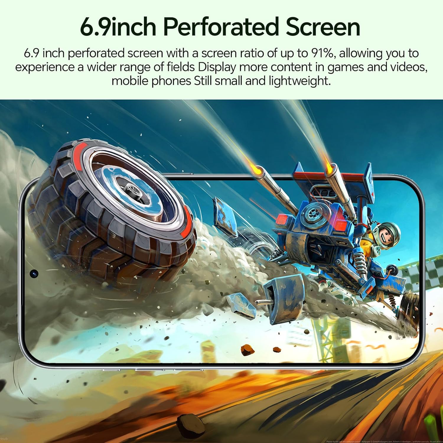 Unlocked Phones, IK17 Android 15 Smartphone, Cell Phones with 5000mAh Battery, Snapdragon 888, 16GB RAM+512GB ROM, 104MP+32MP Camera, 6.9