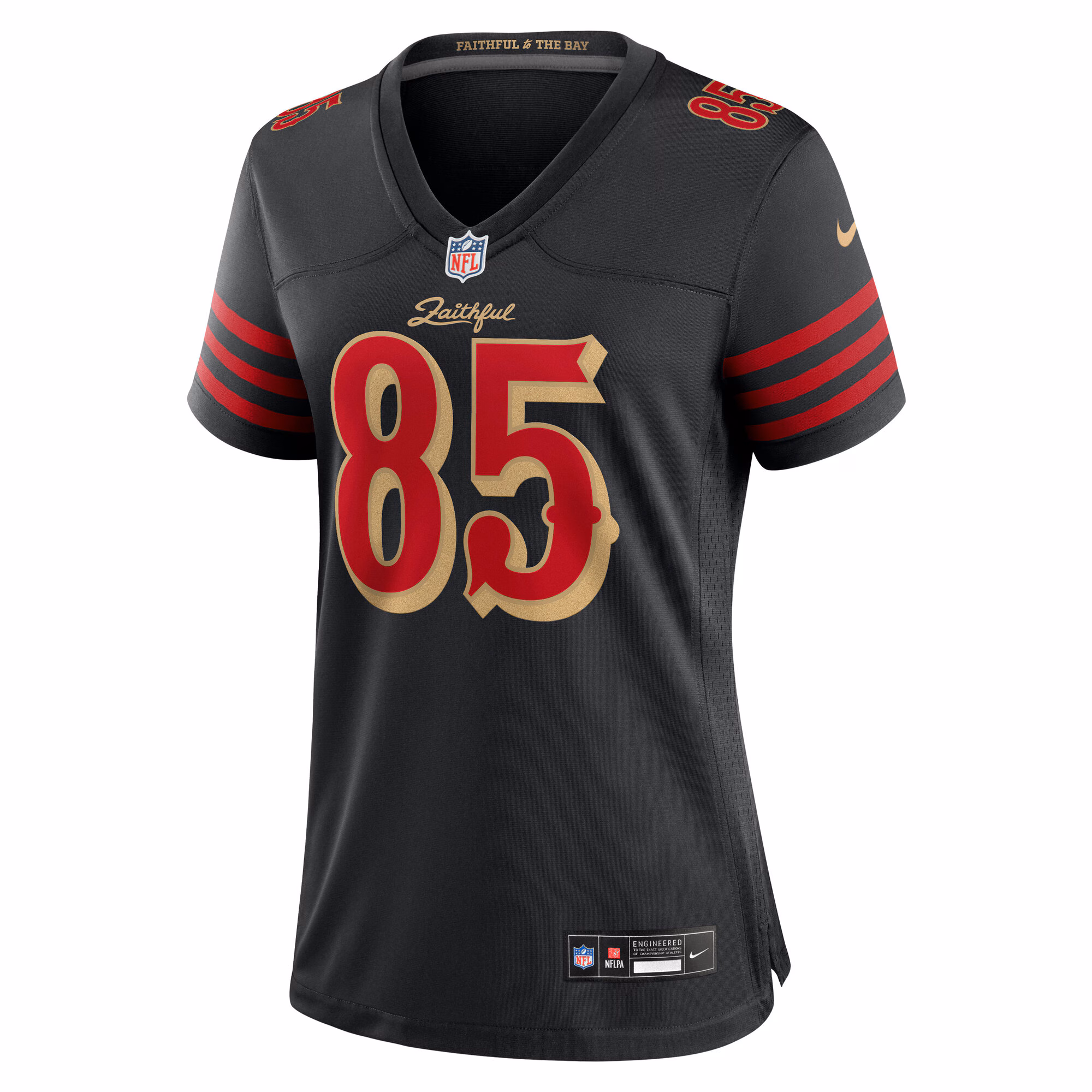 George Kittle San Francisco 49ers Nike Women's 2025 Rivalries Collection Game Jersey - Black