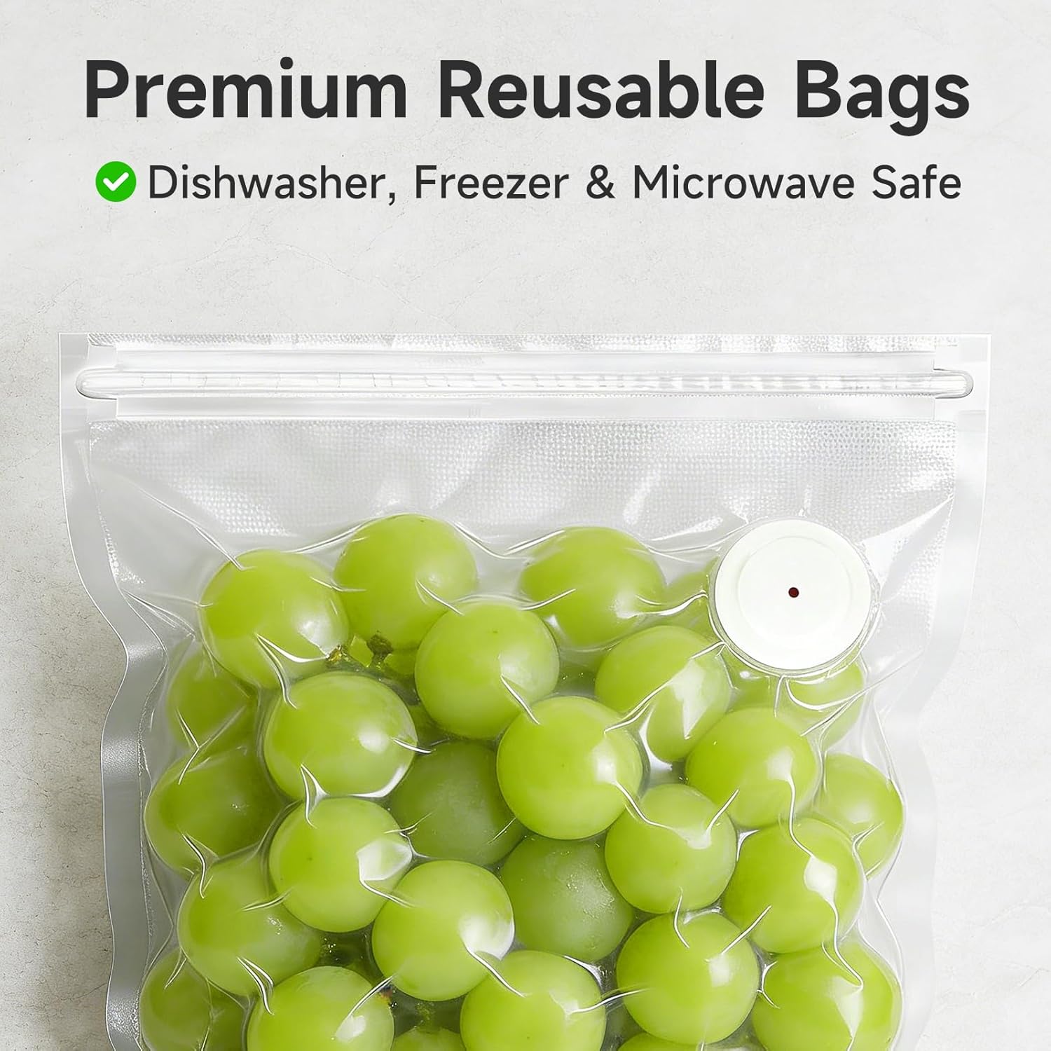 Vacuum Sealer, Handheld Vacuum Sealer for Food, USB Rechargeable Portable Mini Food Sealer with 30 Reusable Bags, Compact for Travel & Small Batch Storage