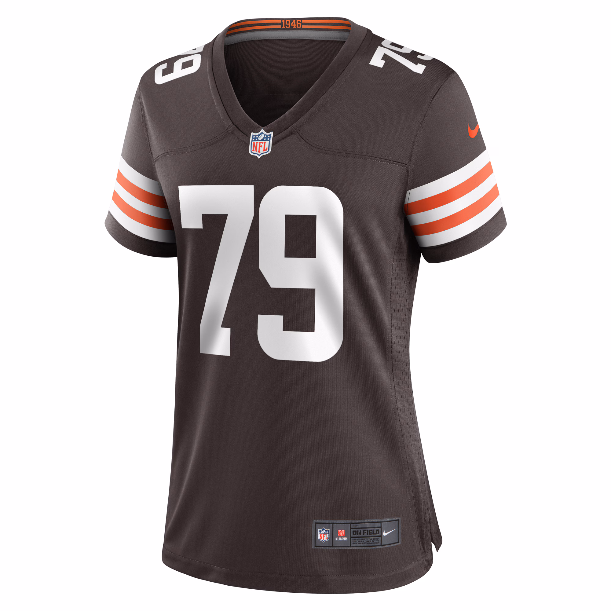 Dawand Jones Cleveland Browns Nike Women's Team Game Jersey -  Brown