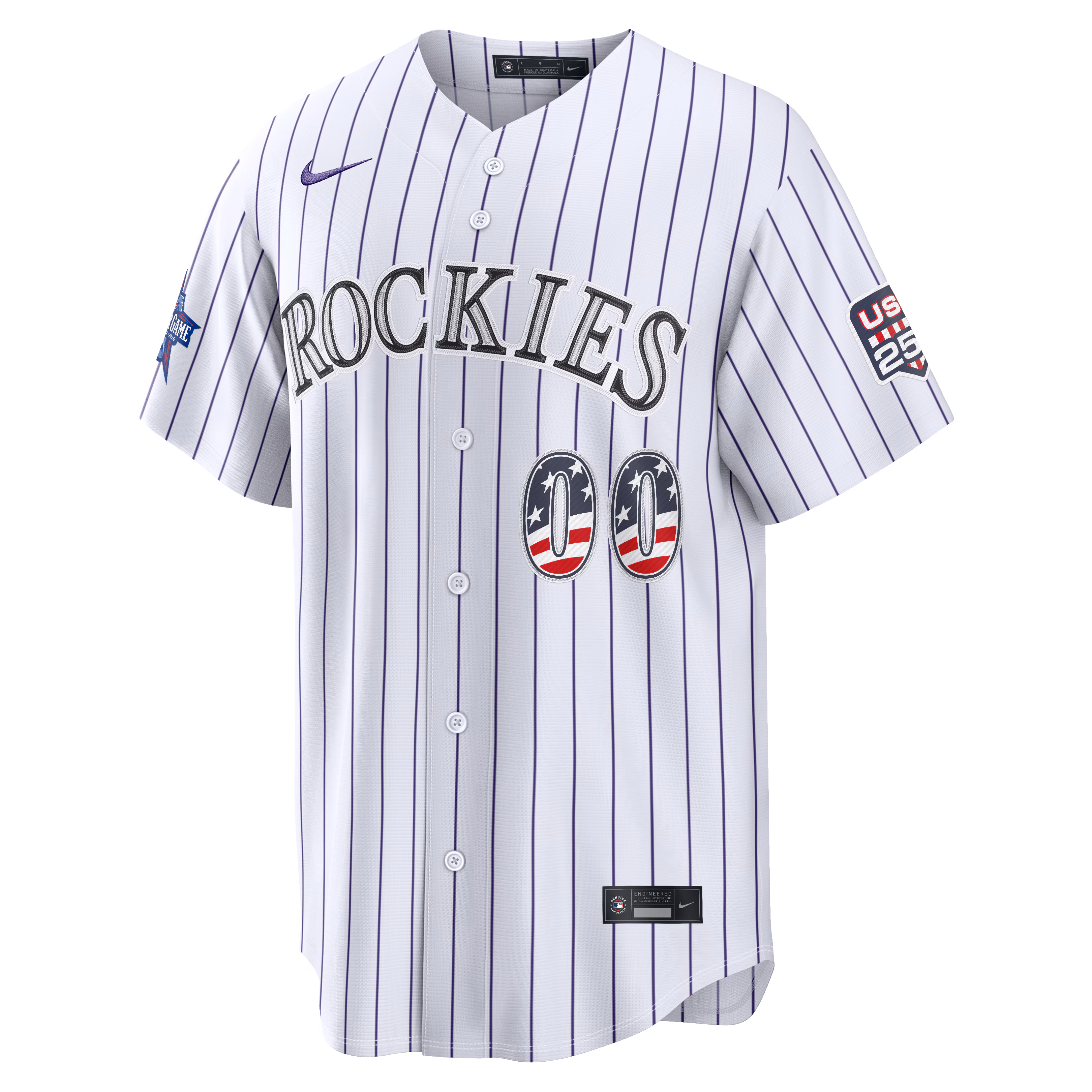 2026 All-Star Edition Stars & Stripes Colorado Rockies  Nike White Stadium Pick-A-Player Jersey