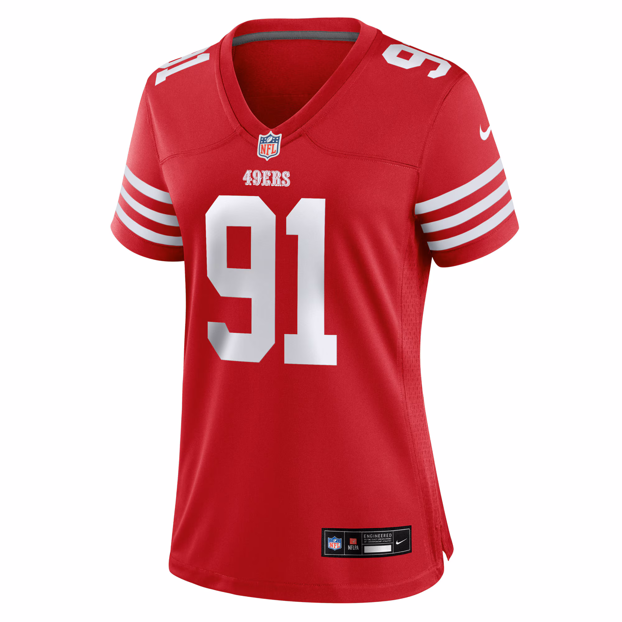 Sam Okuayinonu San Francisco 49ers Nike Women's Team Game Jersey -  Scarlet