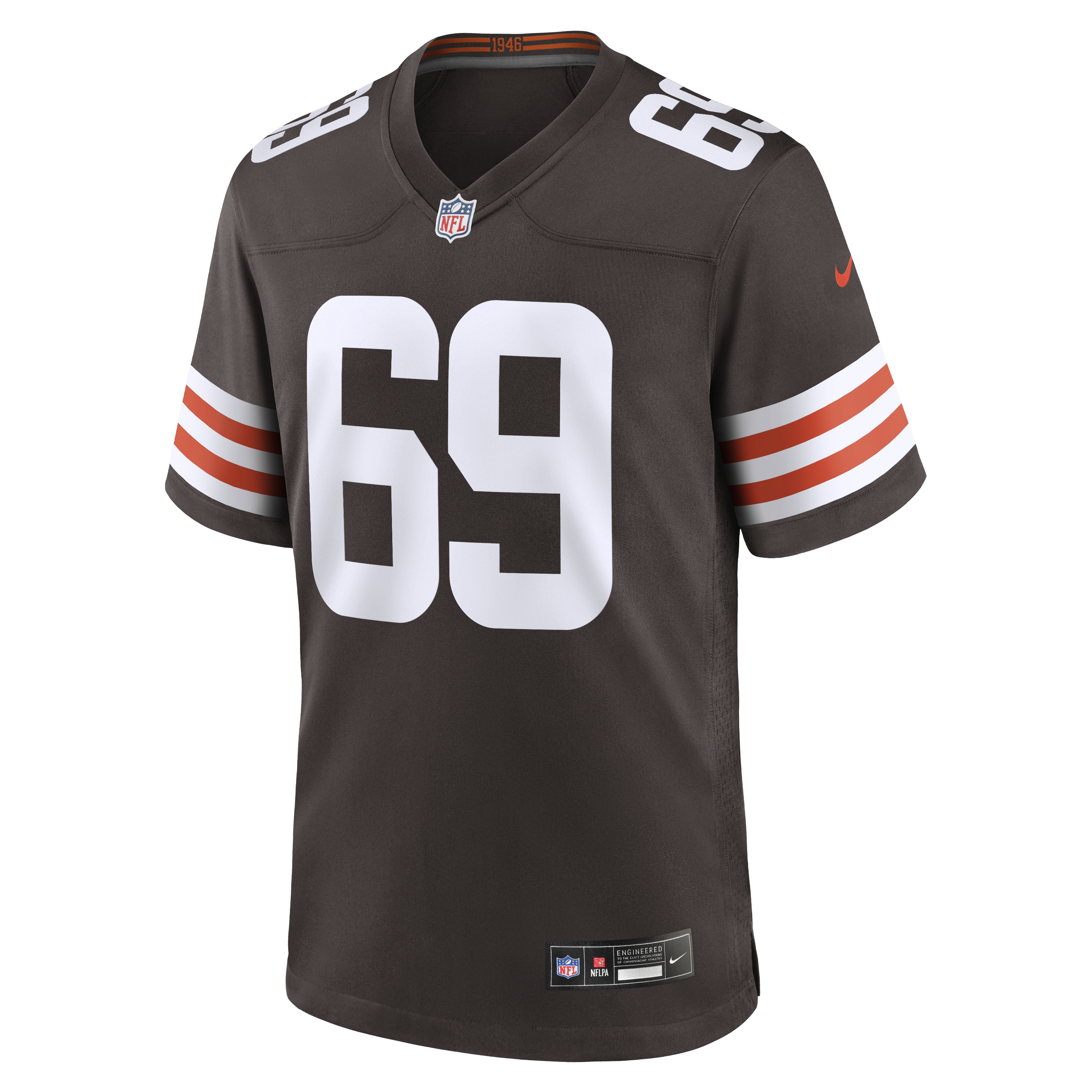 Tyre Phillips Cleveland Browns Nike Team Game Jersey -  Brown