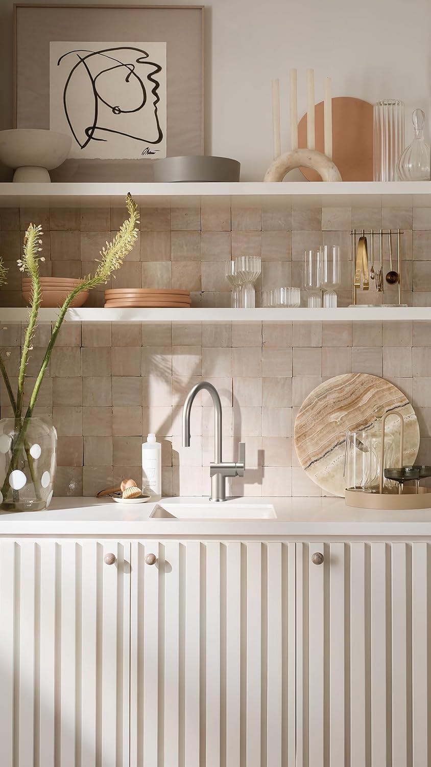 Moen Cia Spot Resist Stainless Modern Pulldown Kitchen Faucet with Power Boost, Includes Optional Chrome Accents, 7622SRS