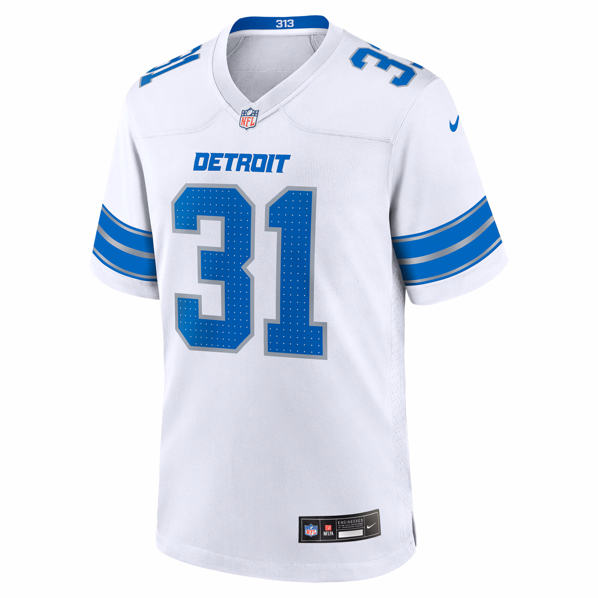 Kerby Joseph Detroit Lions Nike Game Jersey -  White