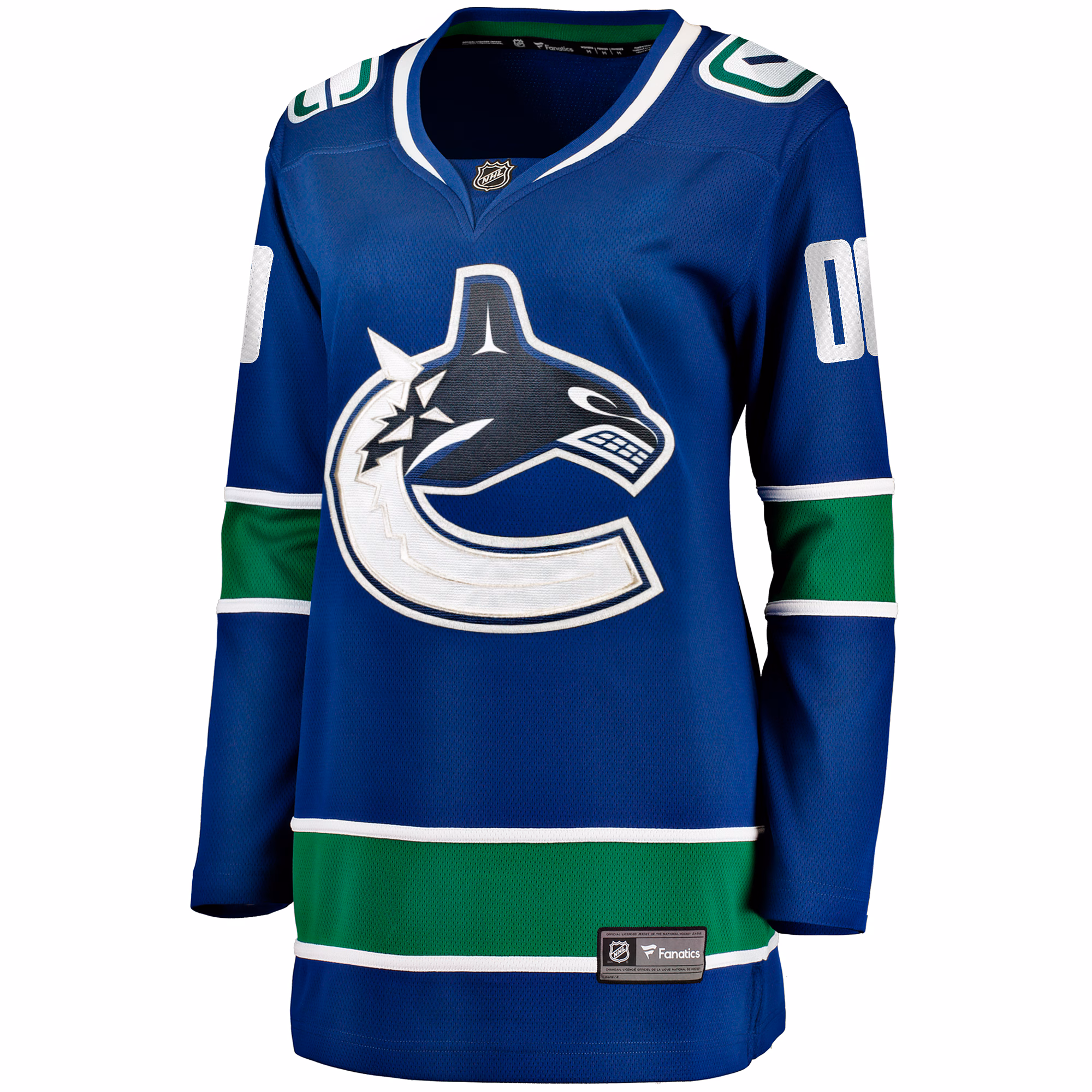 Vancouver Canucks Fanatics Women's Breakaway Custom Jersey - Blue
