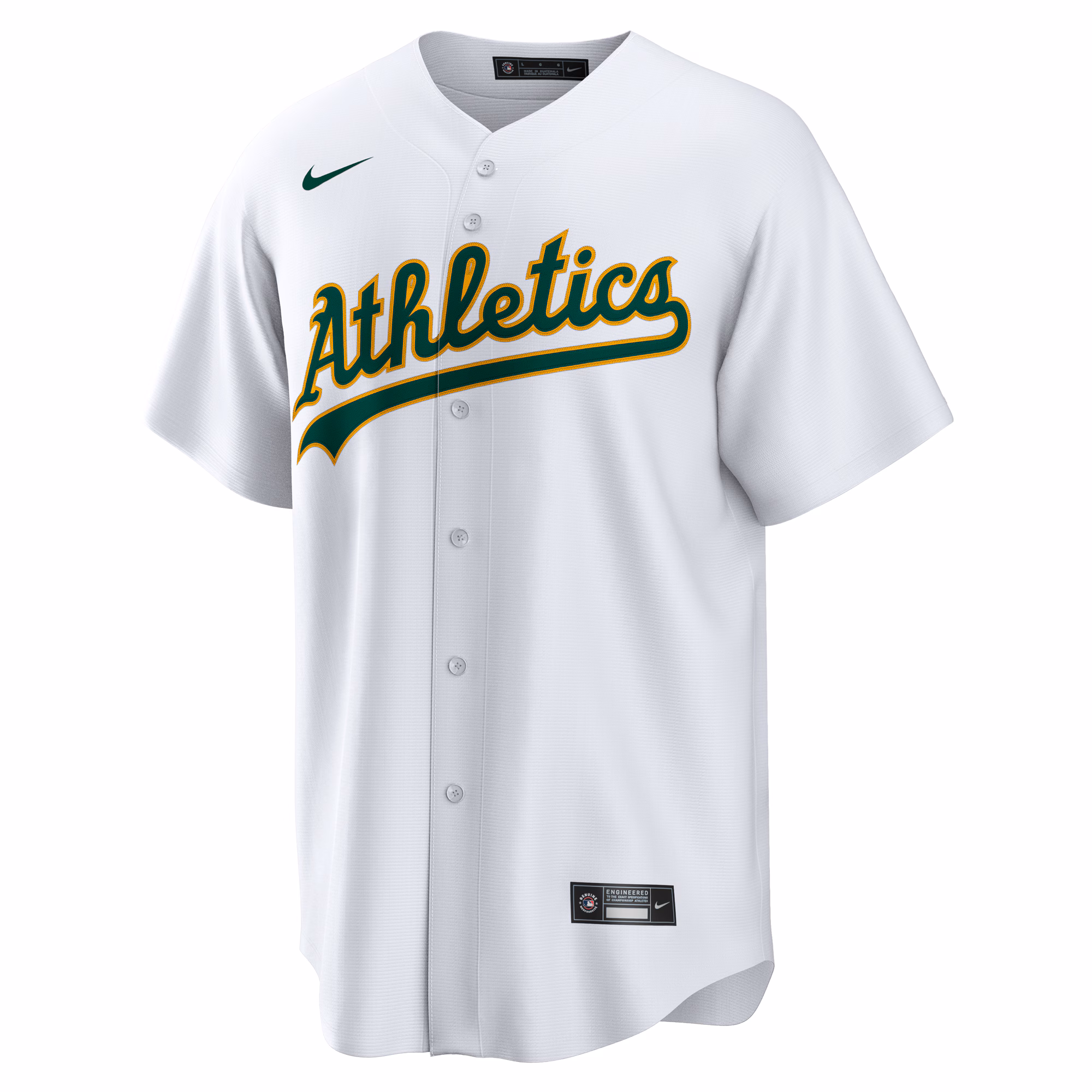 Shea Langeliers Athletics Nike Home Replica Jersey - White
