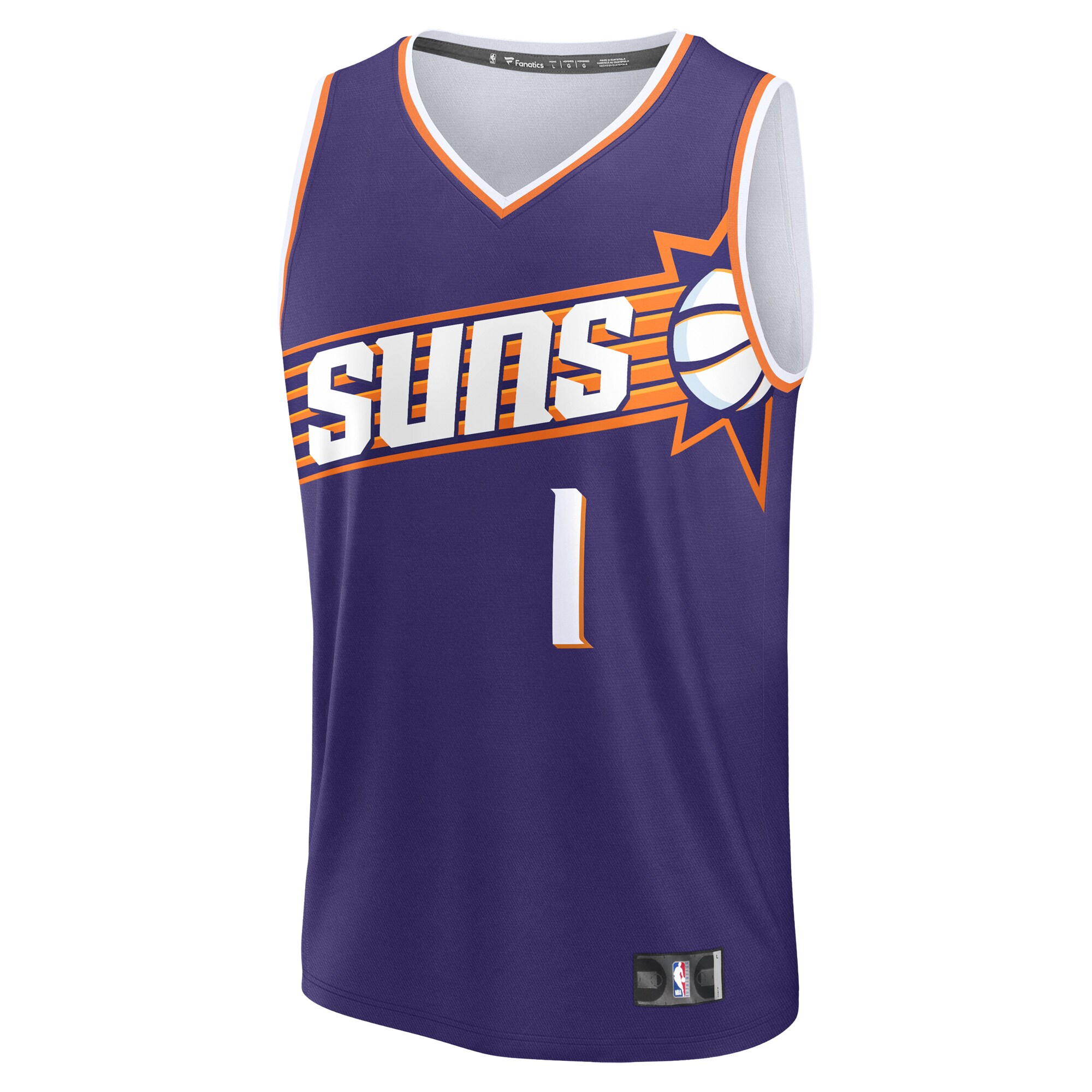 Devin Booker Phoenix Suns Fanatics Fast Break Replica Player Jersey - Icon Edition - Purple