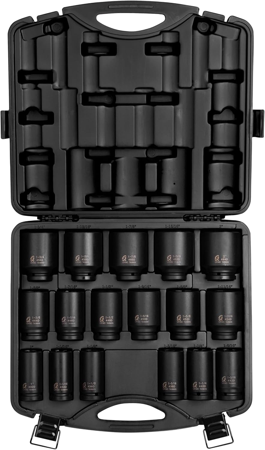 SUNEX TOOLS 4685, 3/4 Inch Drive Deep Impact Socket Set, 17-Piece, SAE, 1