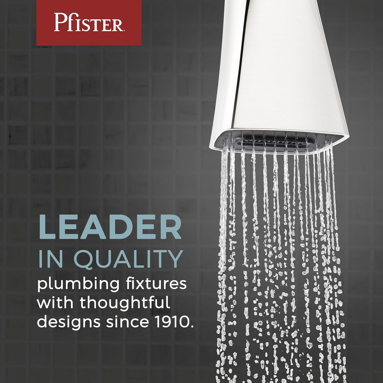 Pfister Pfirst Series Kitchen Faucet with Pull-Down Sprayer, Single Handle, High Arc, Polished Chrome Finish, G529PF2C