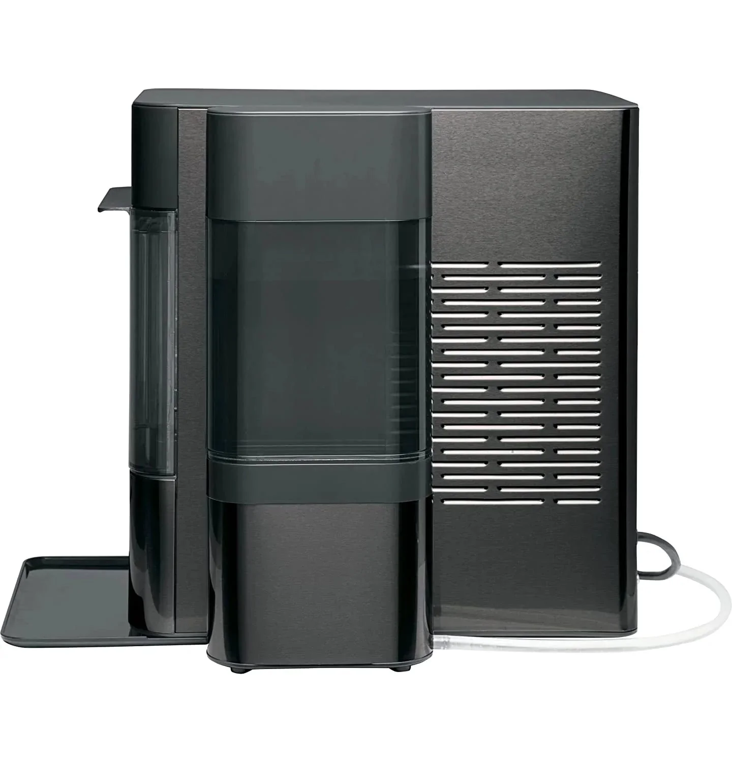 Countertop Nugget Ice Maker | Ice Machine with WiFi Connectivity | Smart Home Kitchen Essentials | Black Stainless