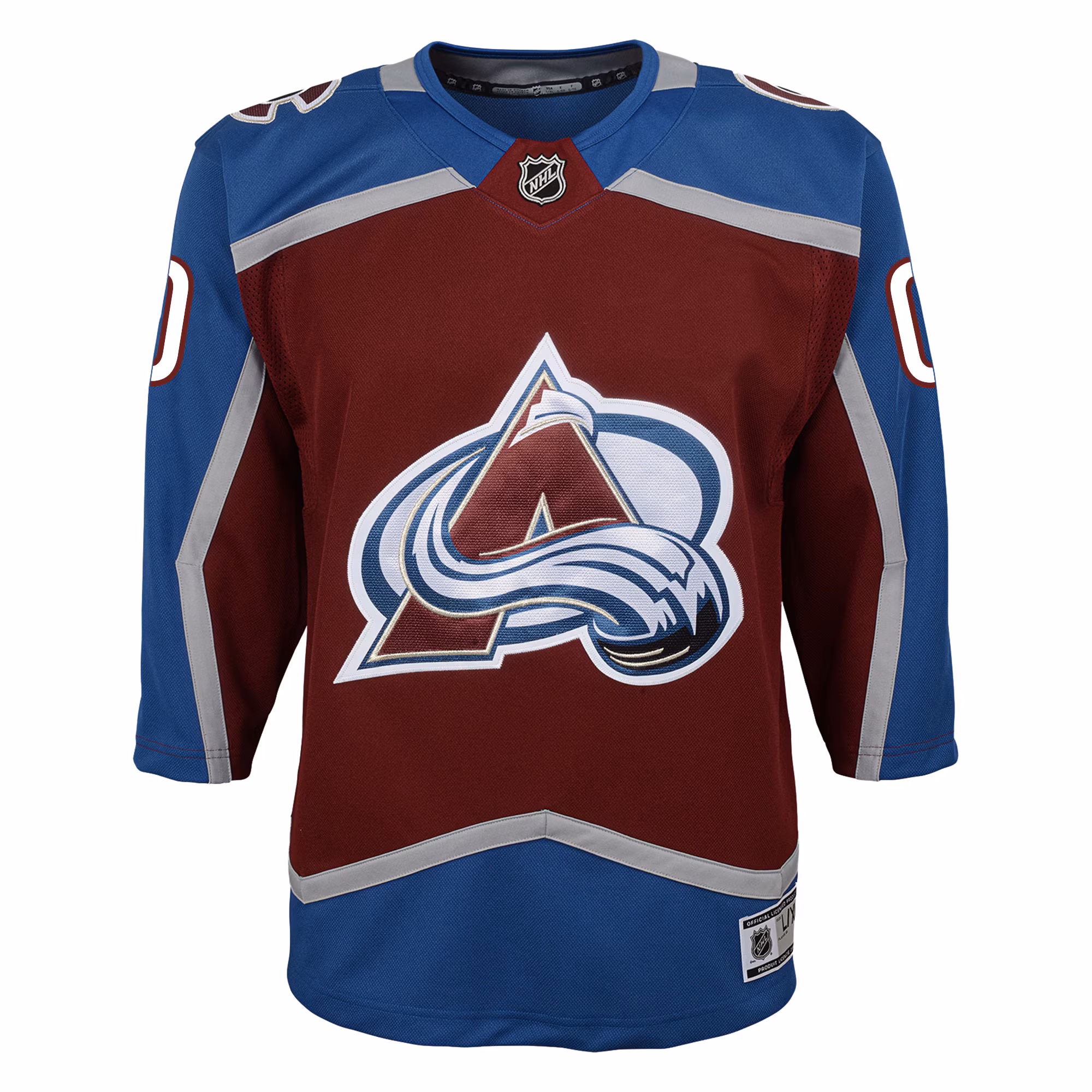 Colorado Avalanche Youth Home Premier Custom Jersey - Burgundy