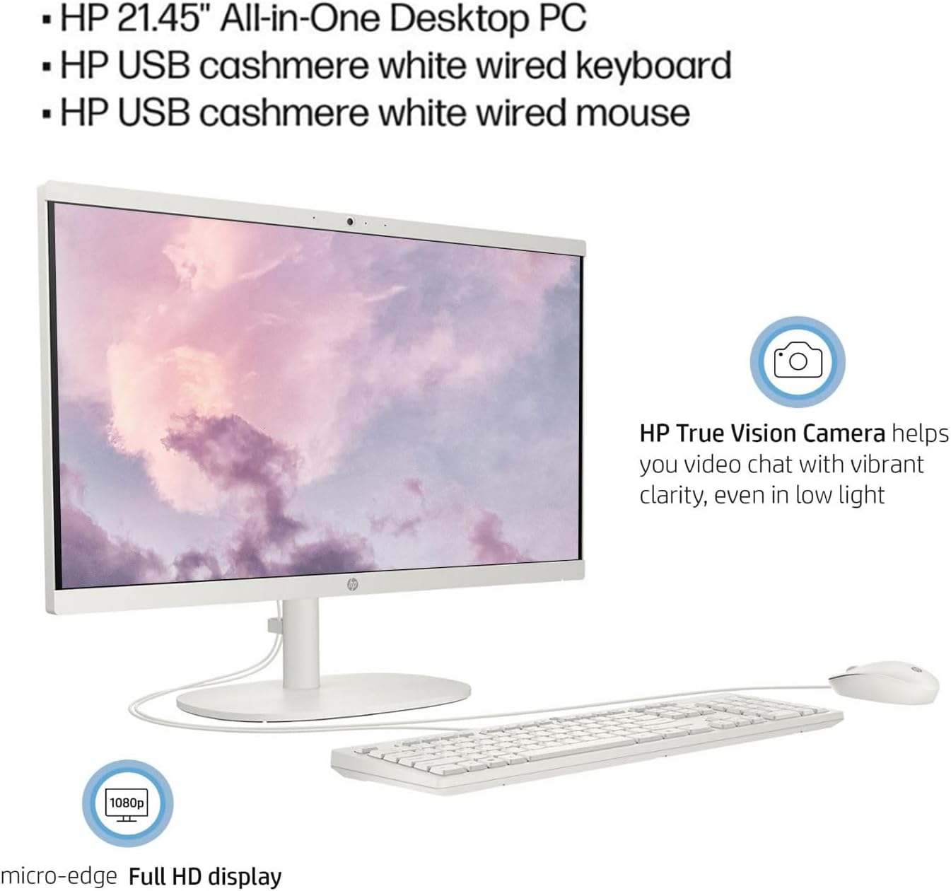 HP 2022 All-in-One Desktop, 21.5