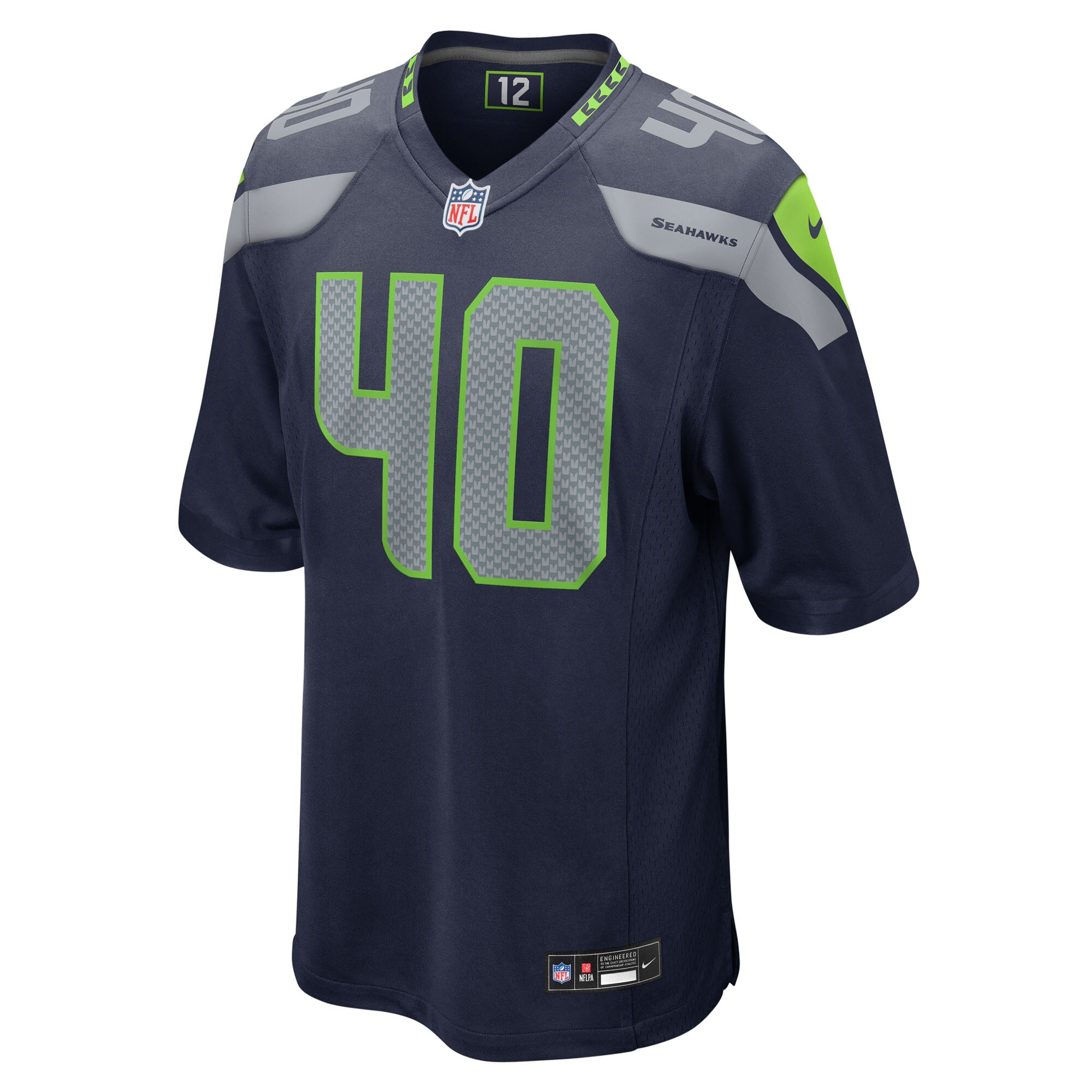 Robbie Ouzts Seattle Seahawks Nike Team Game Jersey -  College Navy