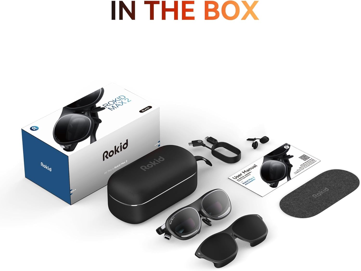 Rokid Max2 black AR Glasses, 215