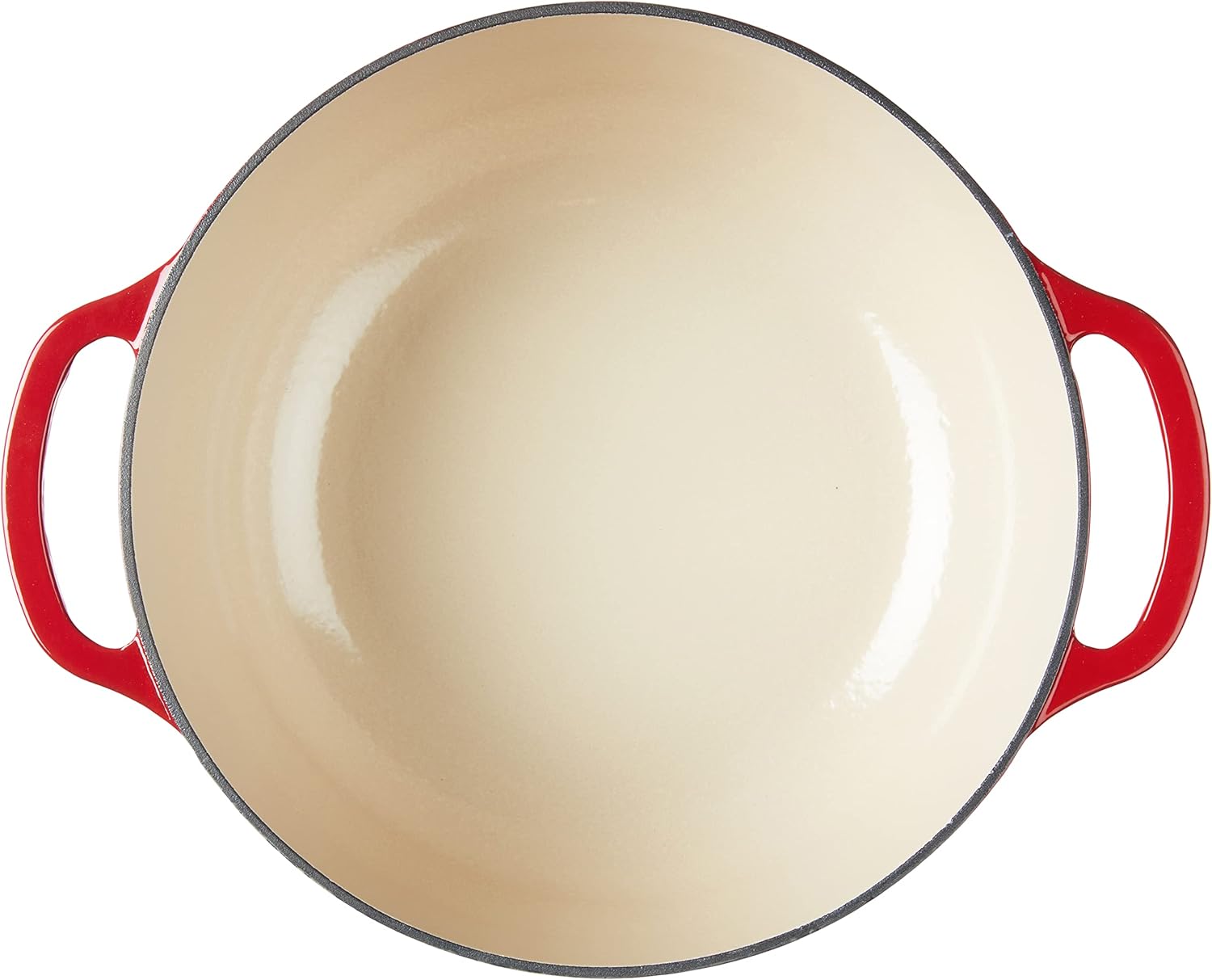 Lodge Essential Enamel Cast Iron Dutch Oven with Lid 7.5 Quart - Oven-Safe Enamel Cookware up to 500° F - Heat-Retaining Braising & Roasting Pot - Non-Toxic Cookware - Island Spice Red